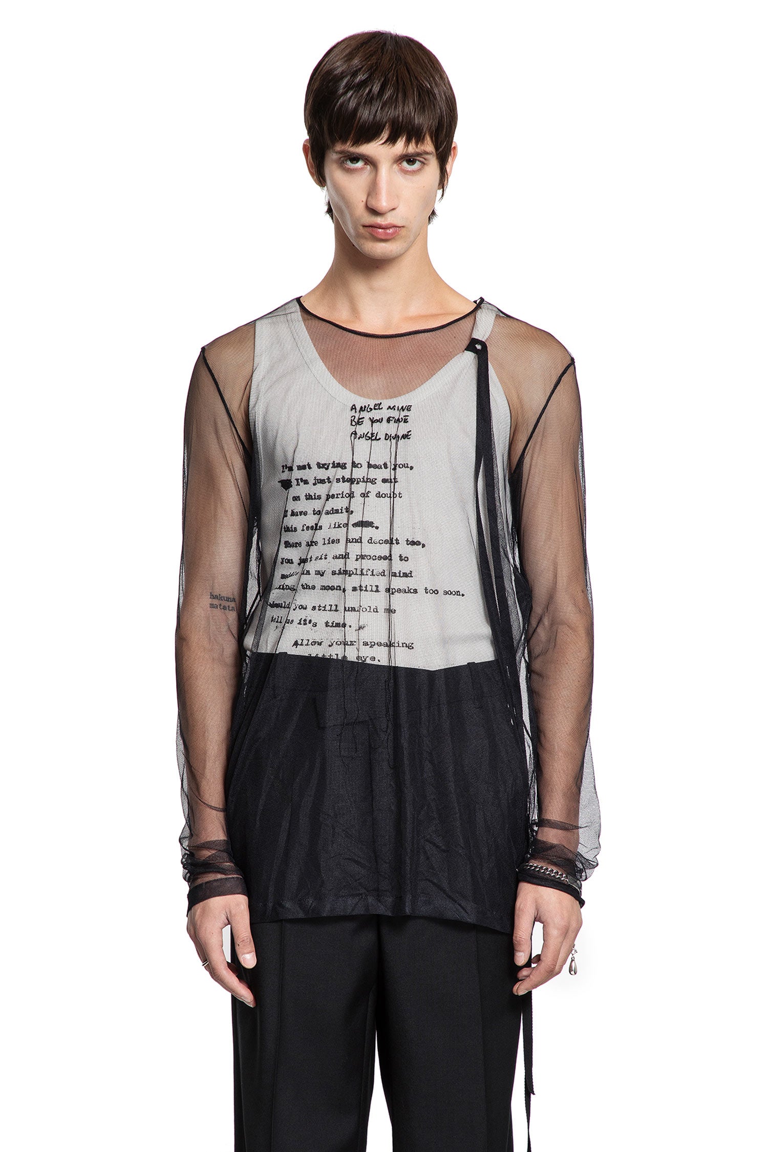 ''Angel Divine'' Long Sleeve T-Shirt in Tulle