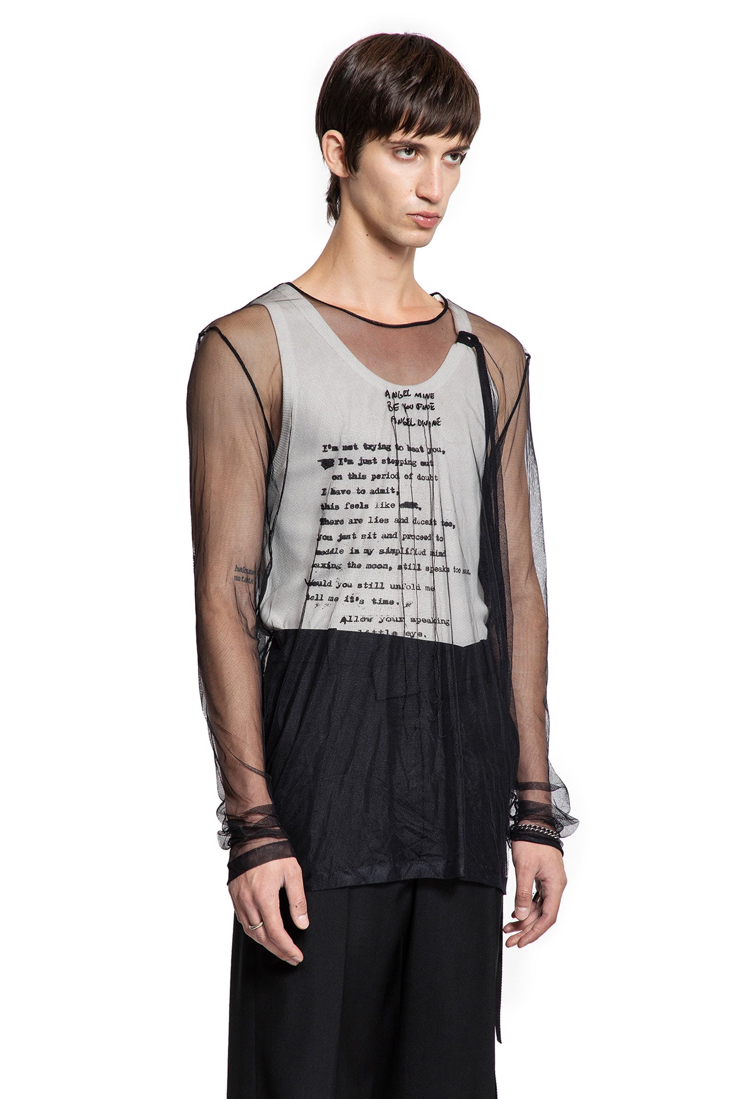 ''Angel Divine'' Long Sleeve T-Shirt in Tulle