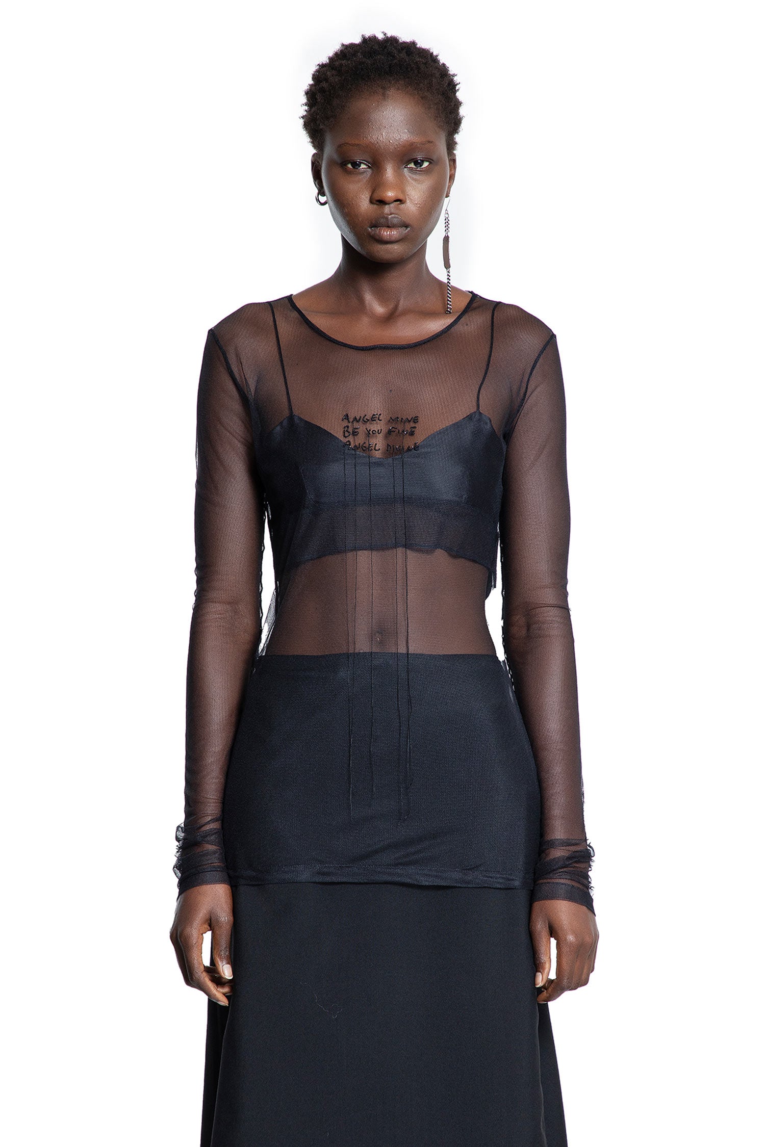 Fiene ''Angel Divine'' Tulle Long Sleeve Top - Antonioli.eu