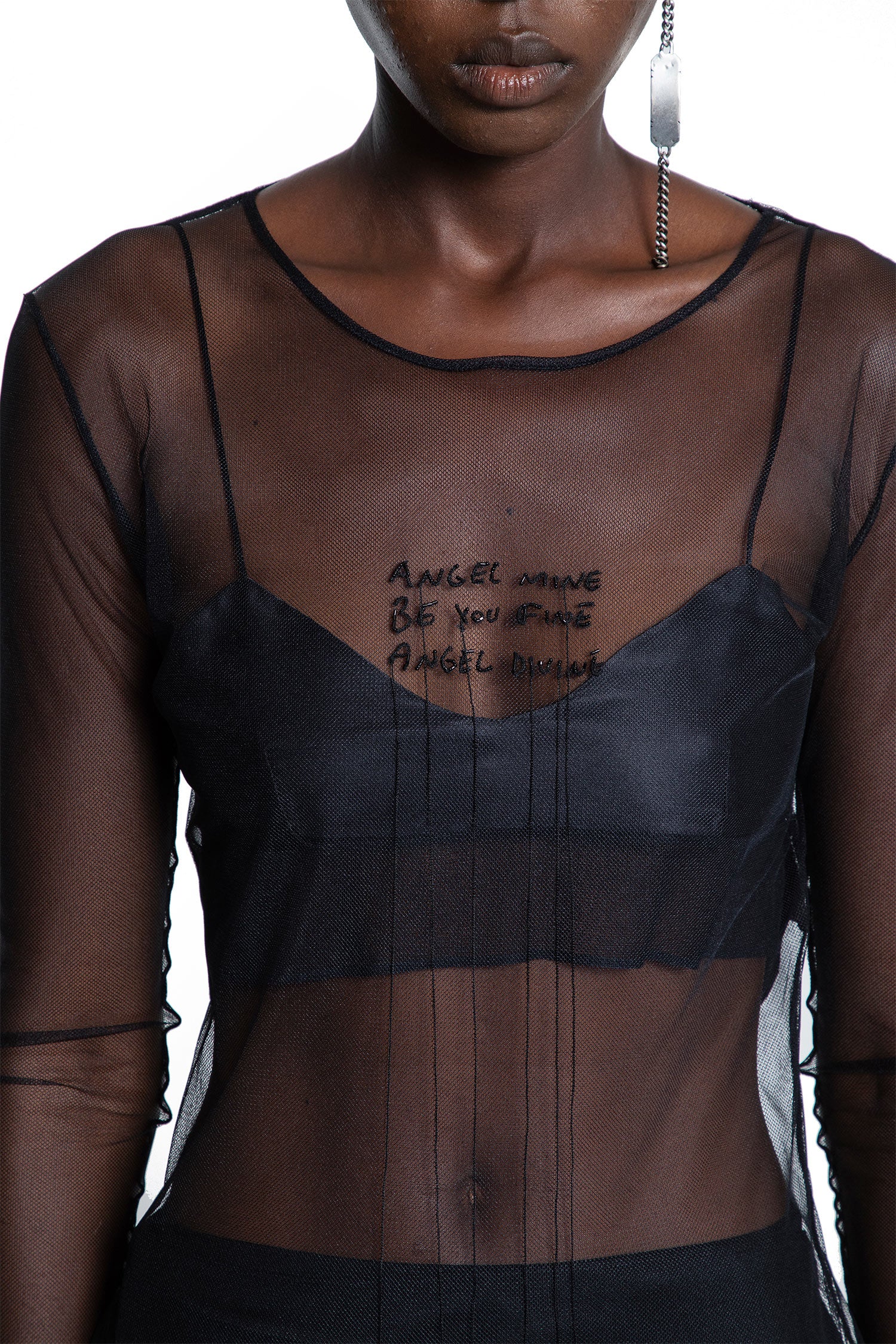 Fiene ''Angel Divine'' Tulle Long Sleeve Top - Antonioli.eu