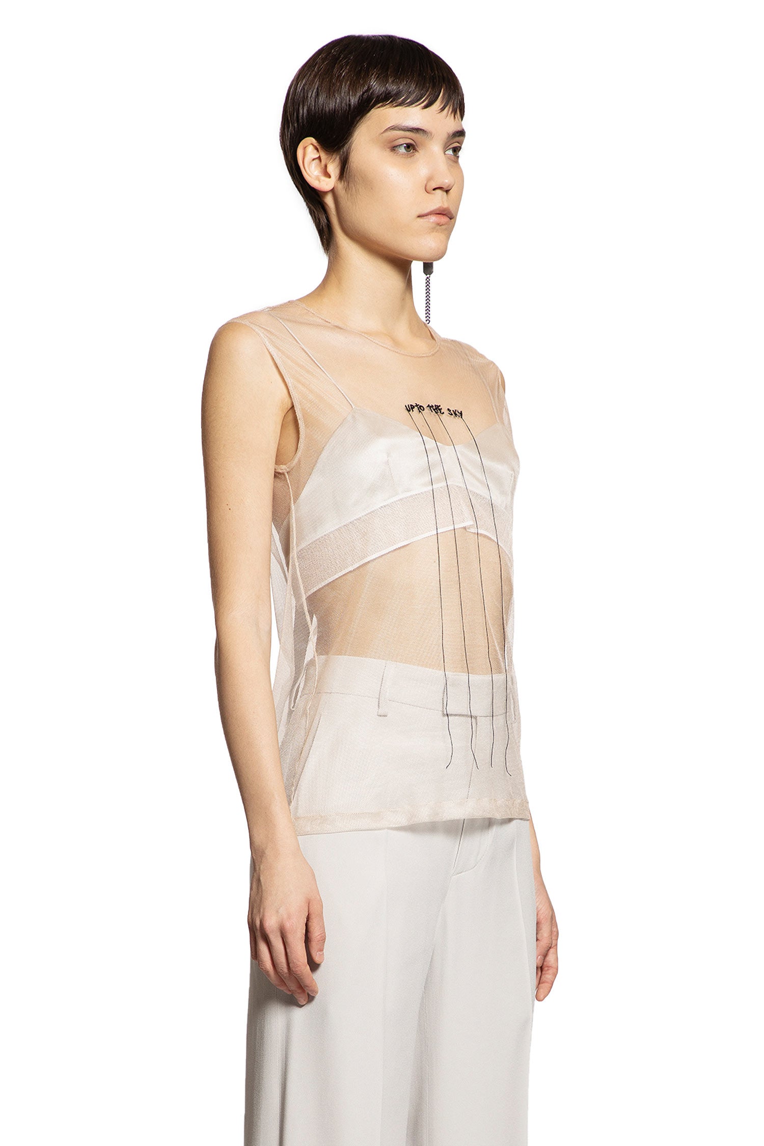 ''Up To The Sky'' Biba Sleeveles Top - Antonioli.eu