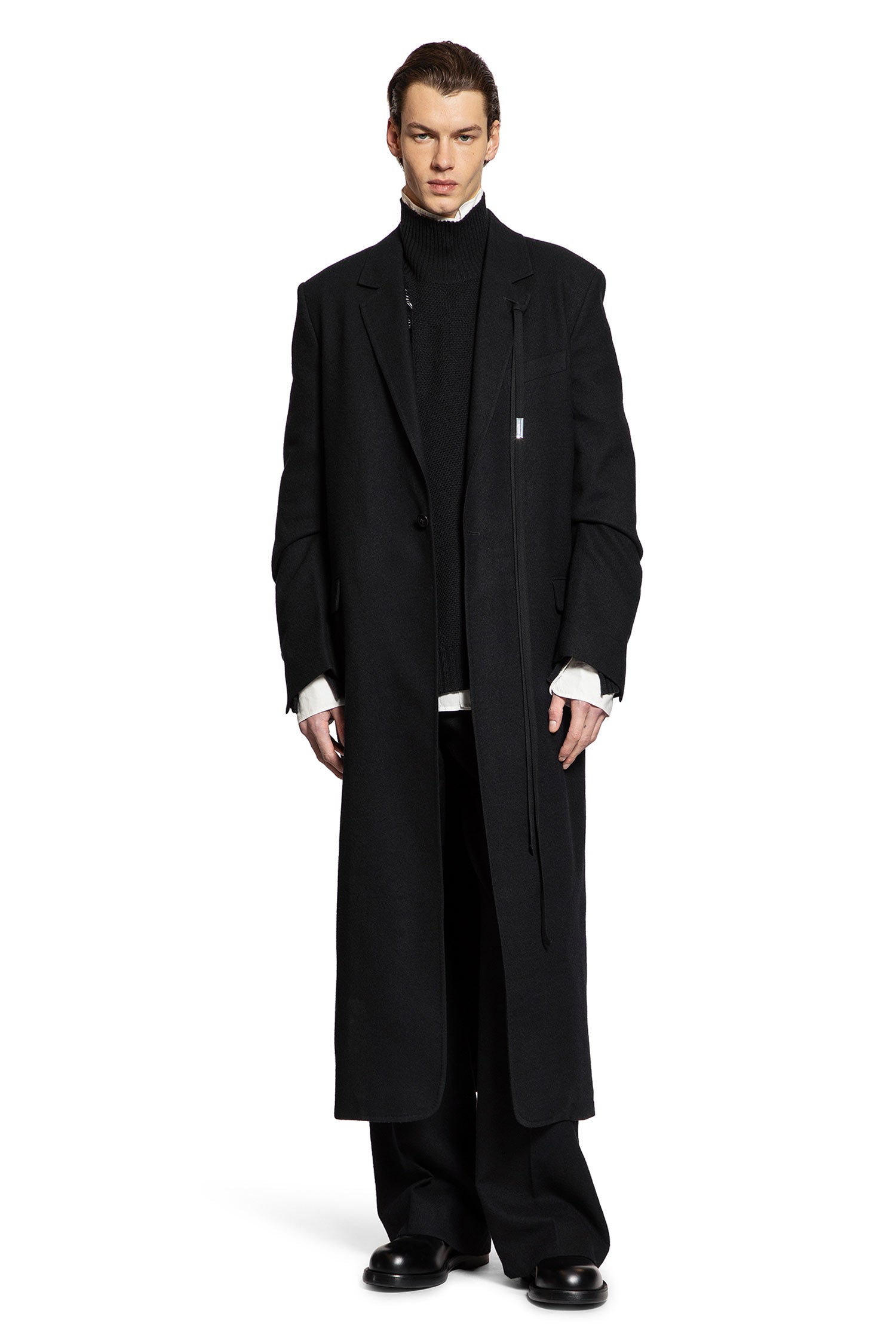 Natan Destroyed Seed Stitch Turtleneck Sweater