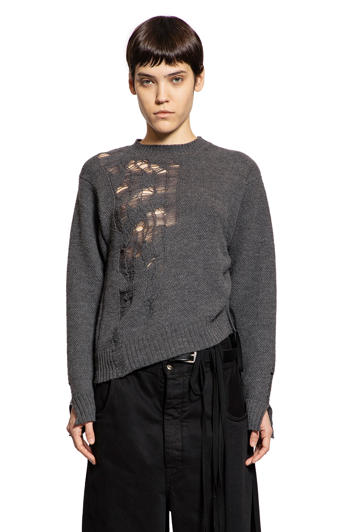 Gabriela Destroyed Seed Stitch Sweater - Antonioli.eu
