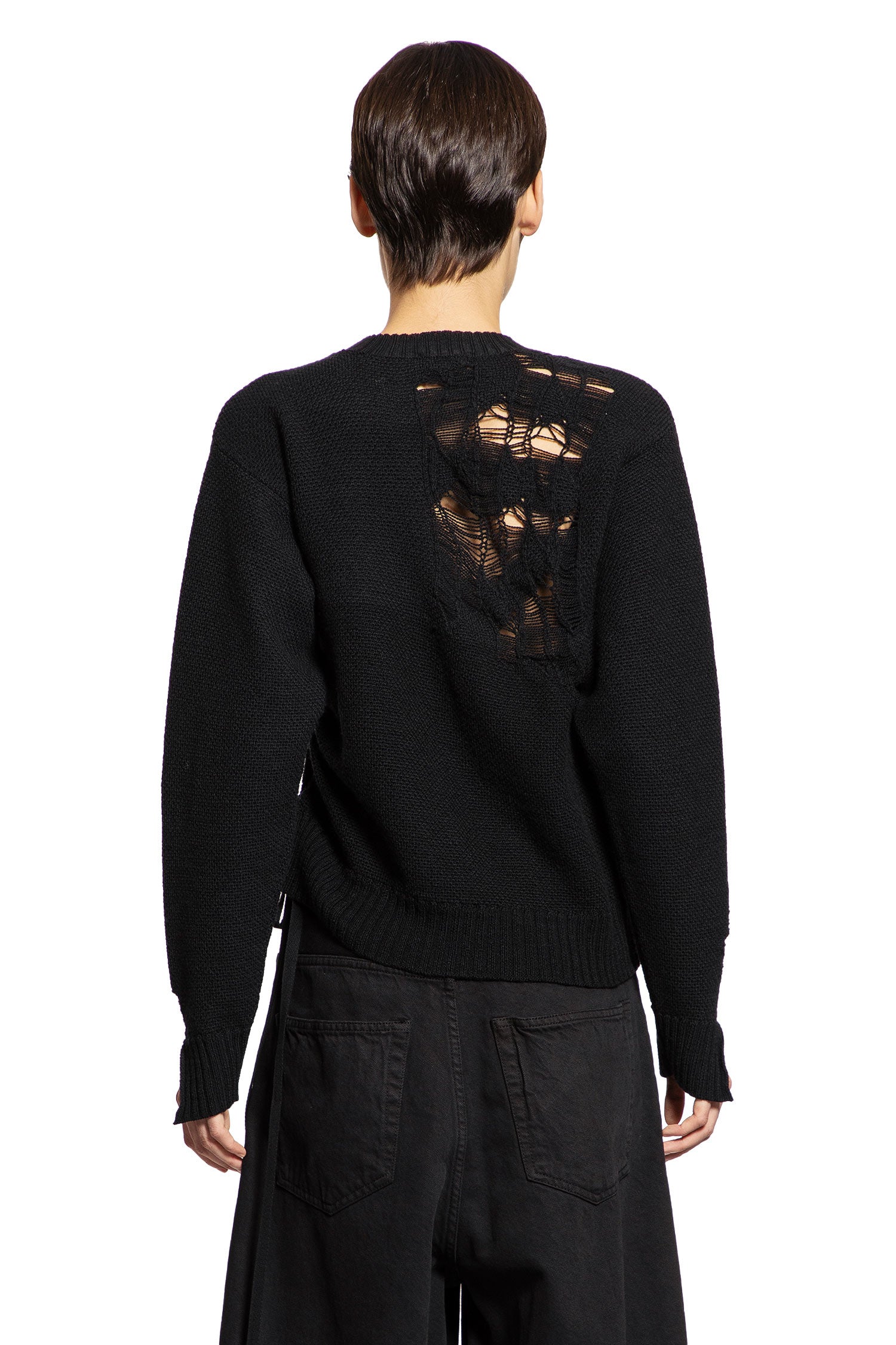 Gabriela Destroyed Seed Stitch Sweater - Antonioli.eu