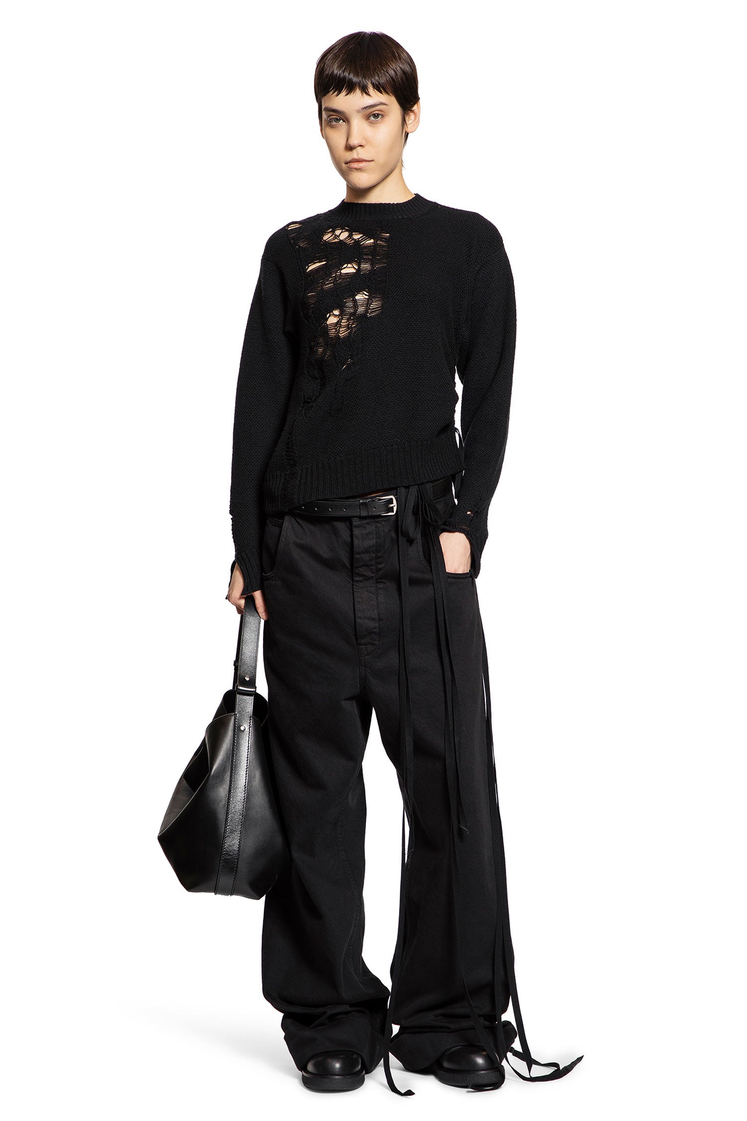 Gabriela Destroyed Seed Stitch Sweater - Antonioli.eu