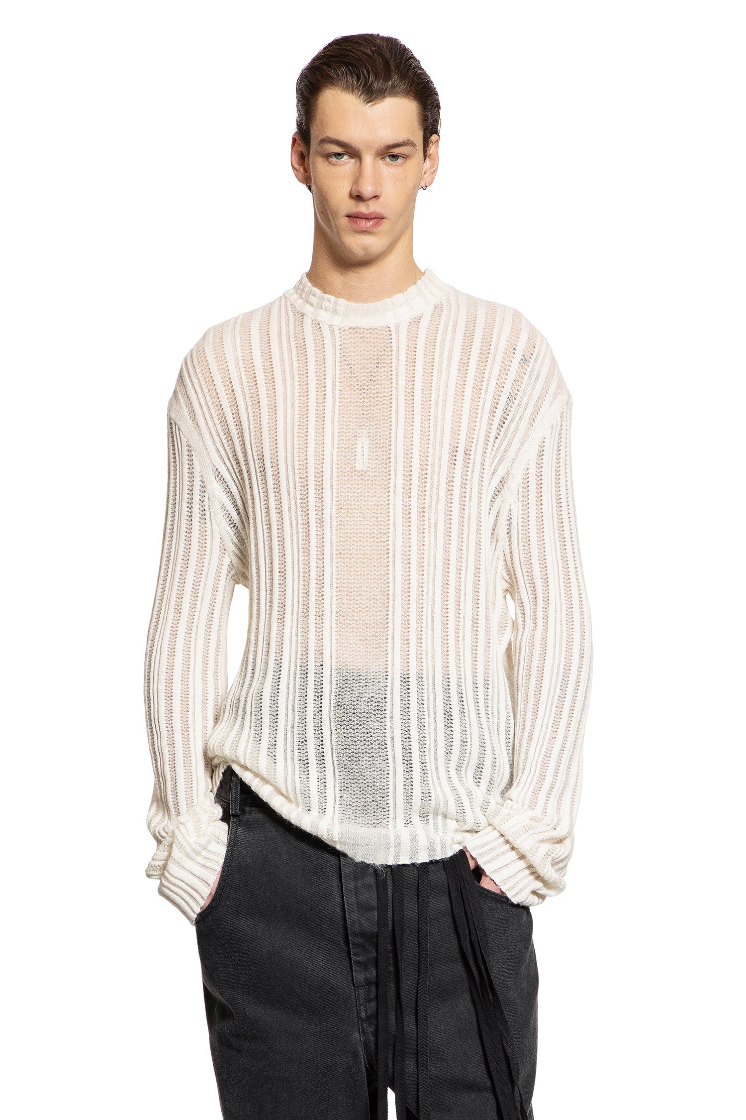 Halvar Irregular Rib Sweater - Antonioli.eu