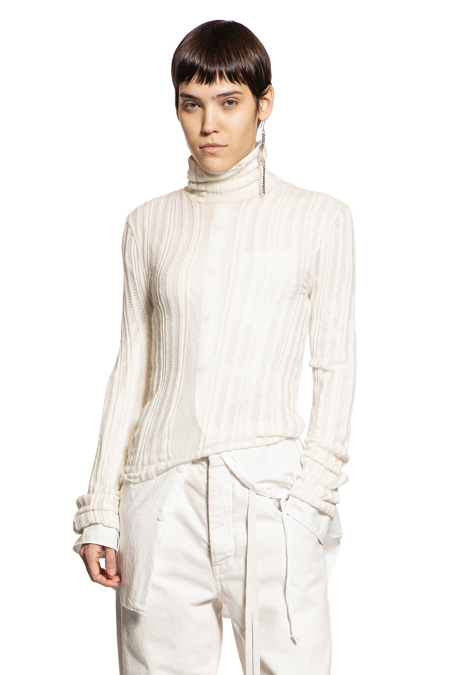 Aamu Irregular Rib Turtleneck Sweater - Antonioli.eu