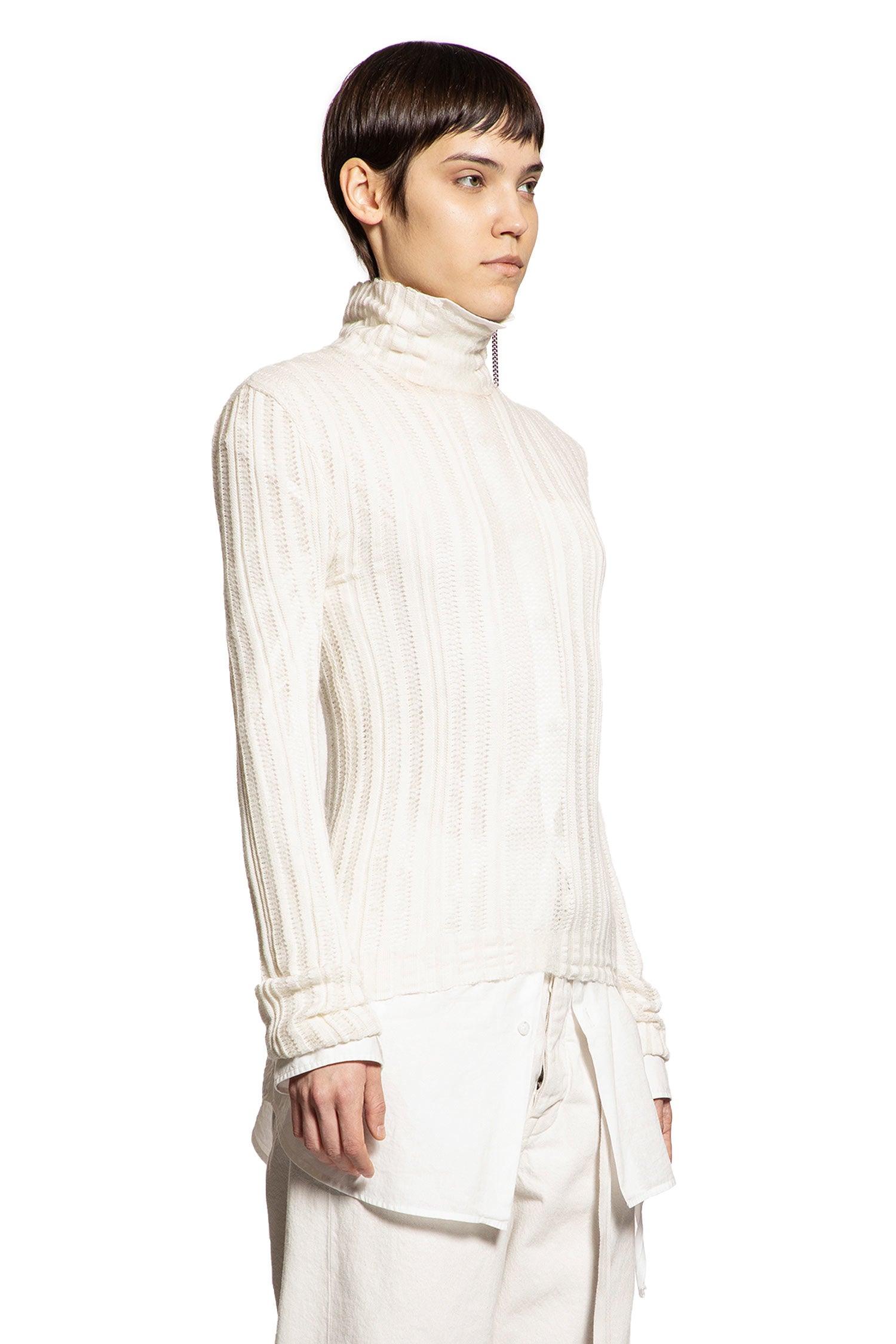 Aamu Irregular Rib Turtleneck Sweater - Antonioli.eu