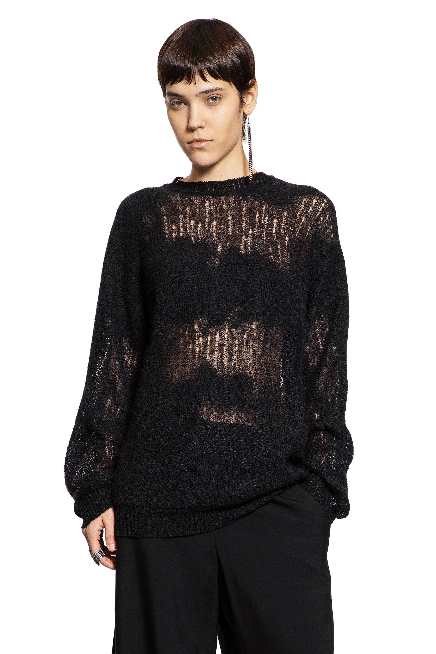 Lalla Oversize Sweater in Brushed Mohair - Antonioli.eu