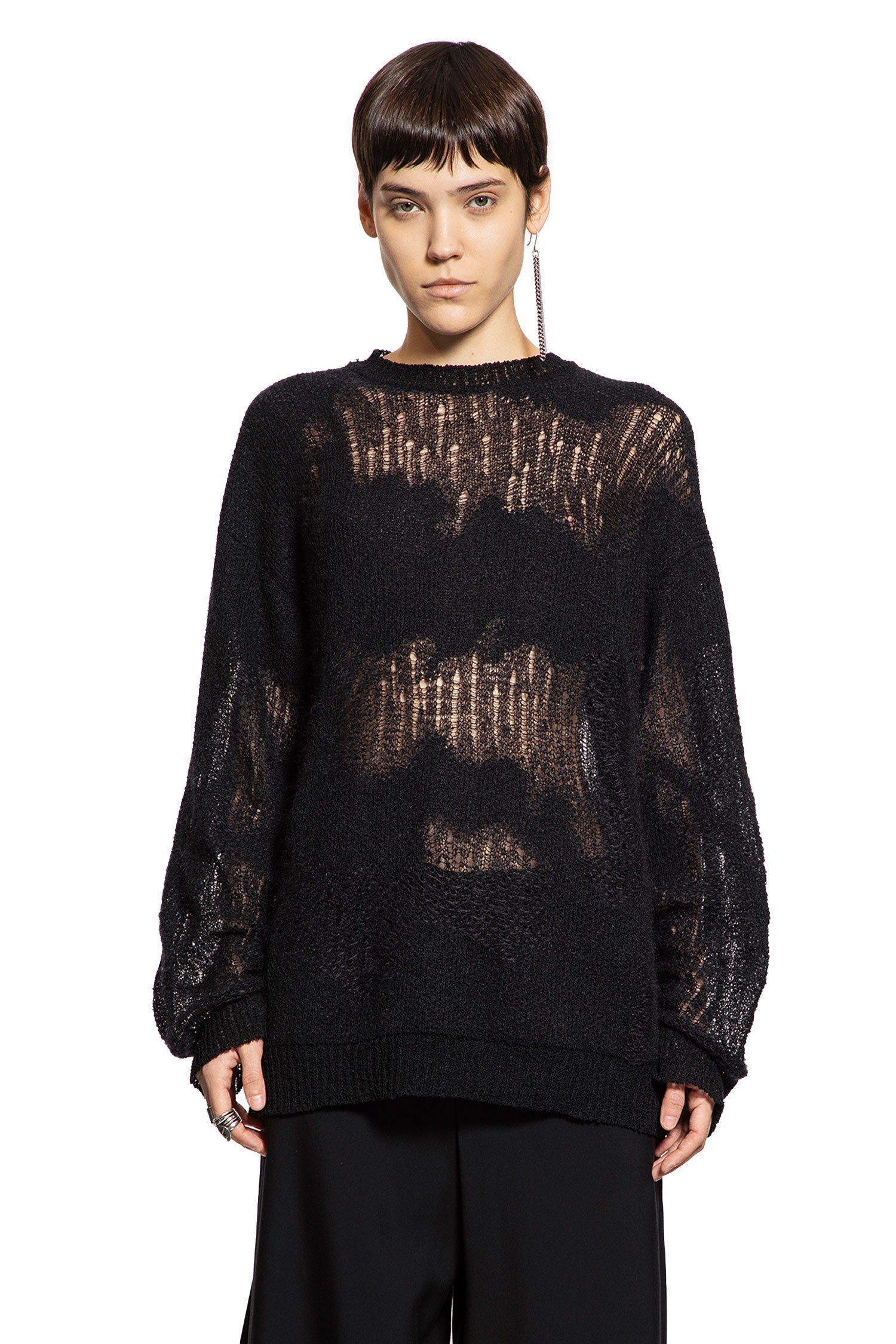 Lalla Oversize Sweater in Brushed Mohair - Antonioli.eu