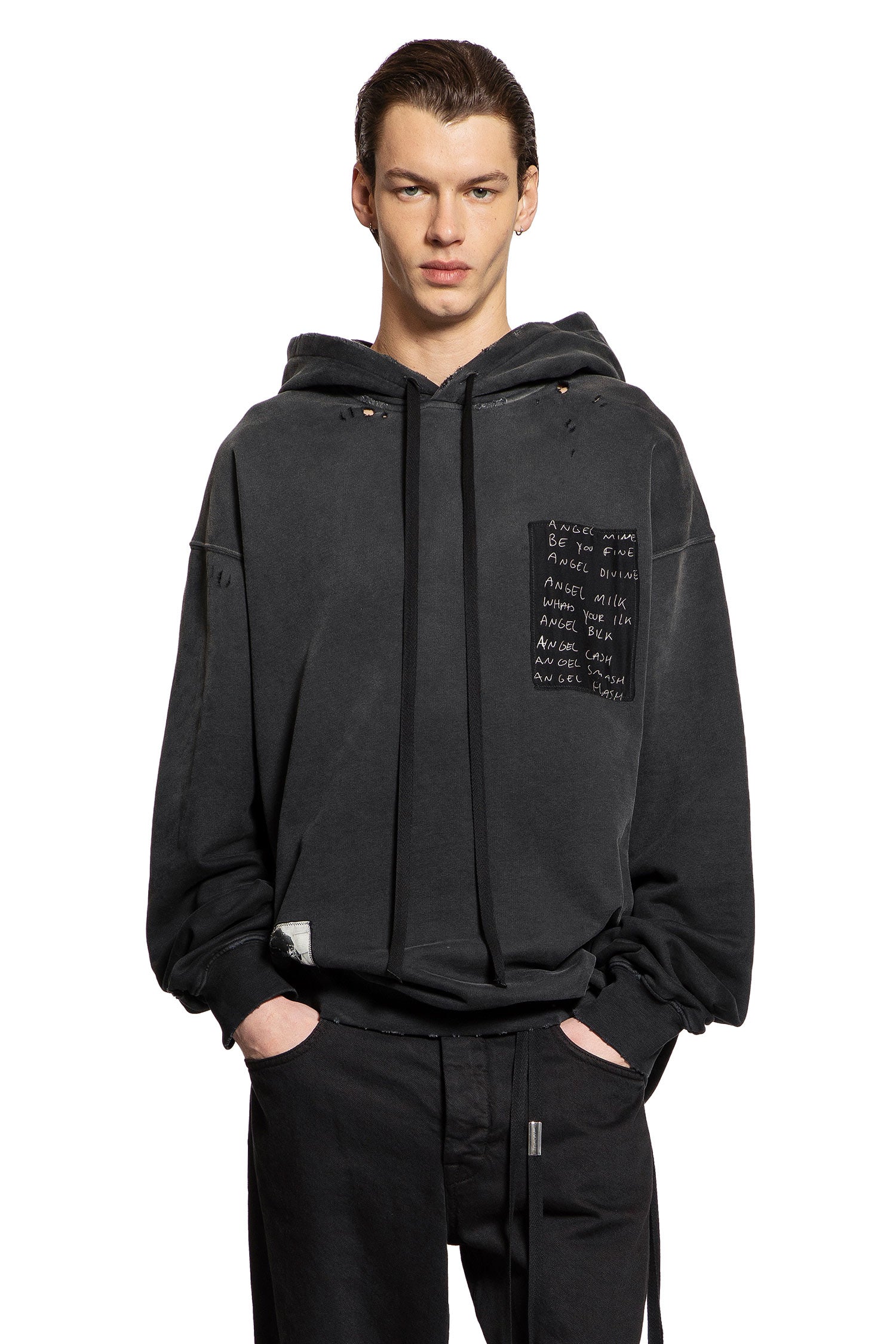 Ollie High-Comfort Hoodie With Printed Patches - Antonioli.eu