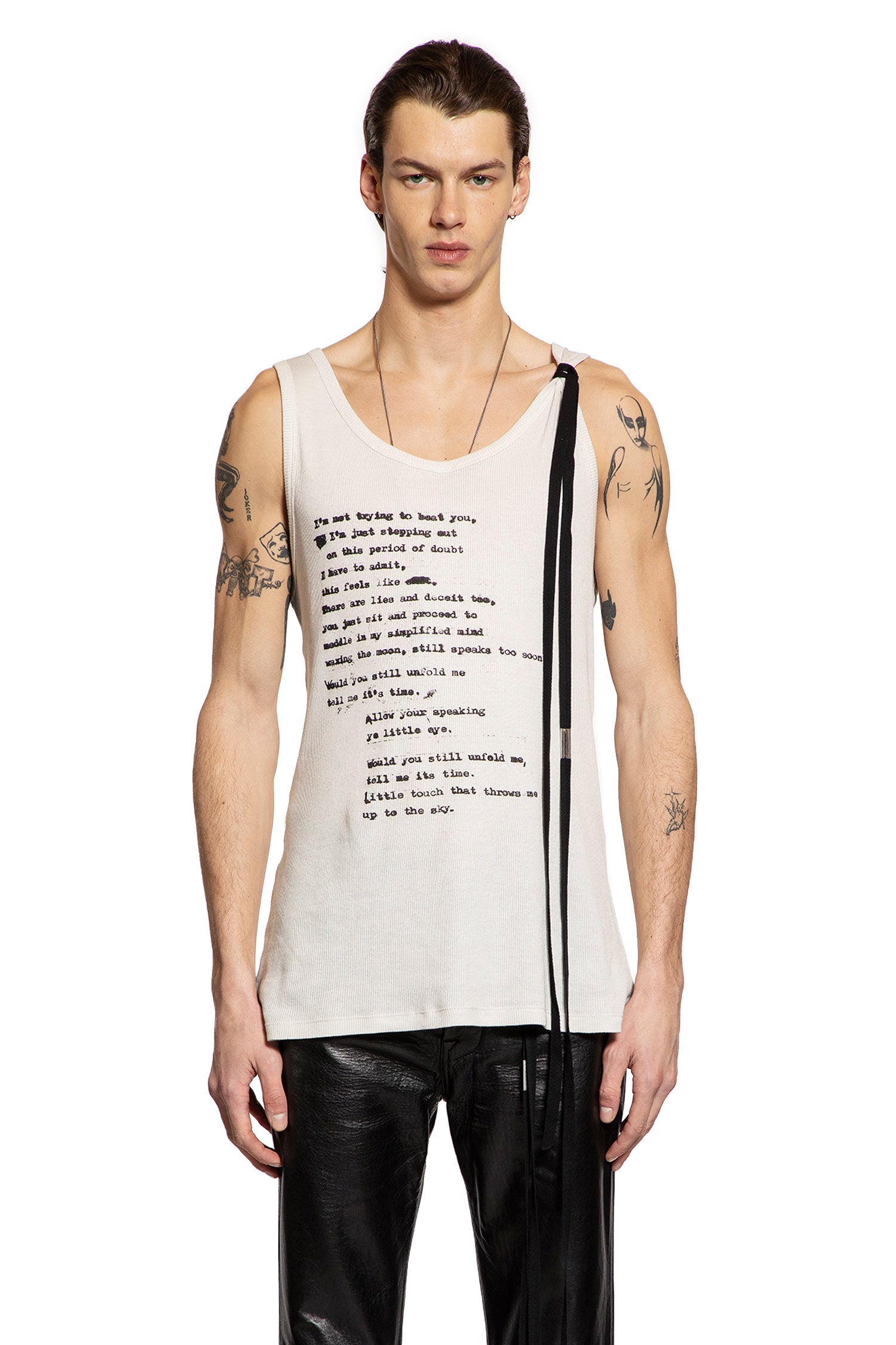 Seva ''Script'' Print Tank Top - Antonioli.eu