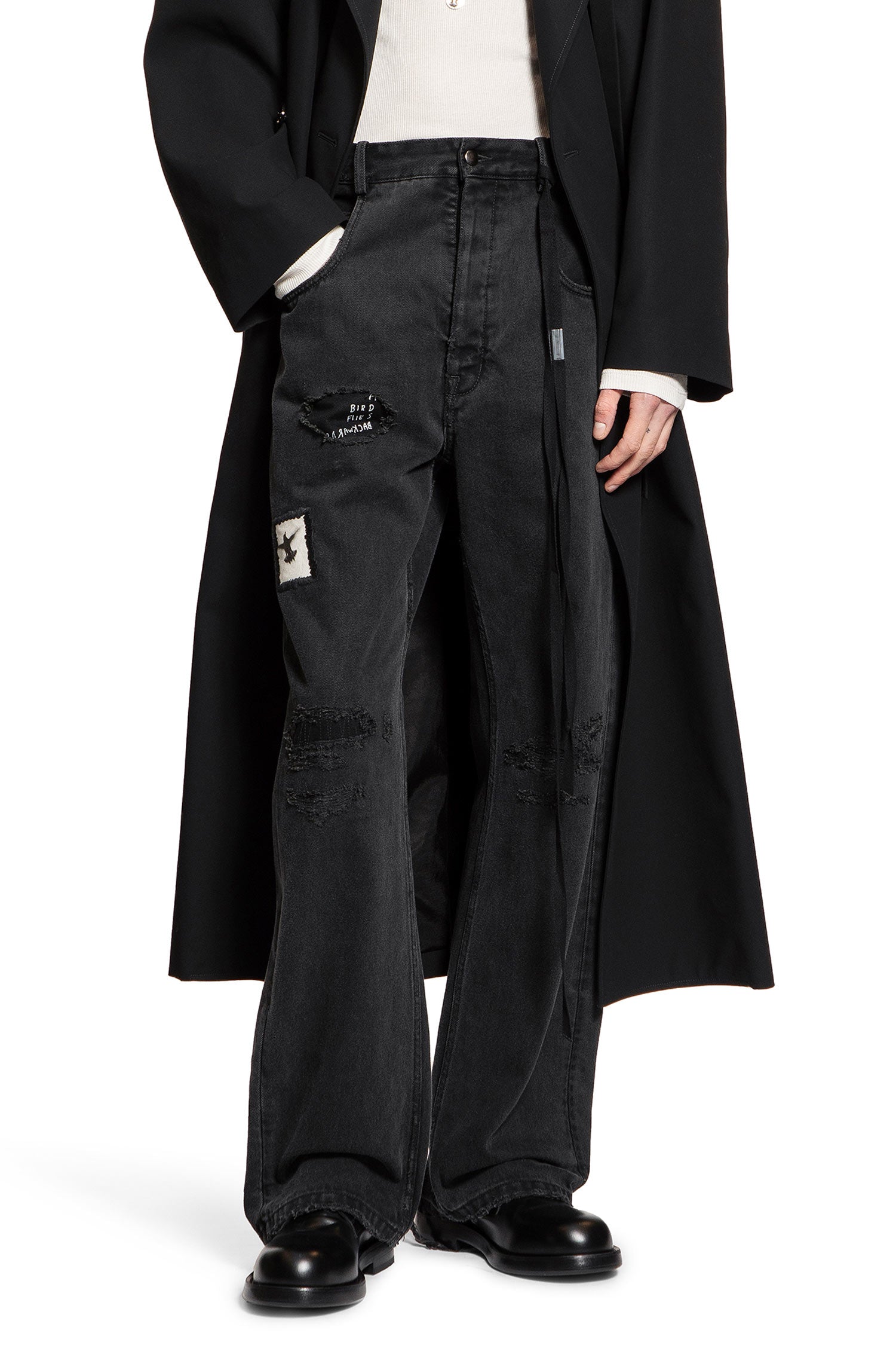 Ronald 5 Pocket Jeans with Printed Patches - Antonioli.eu