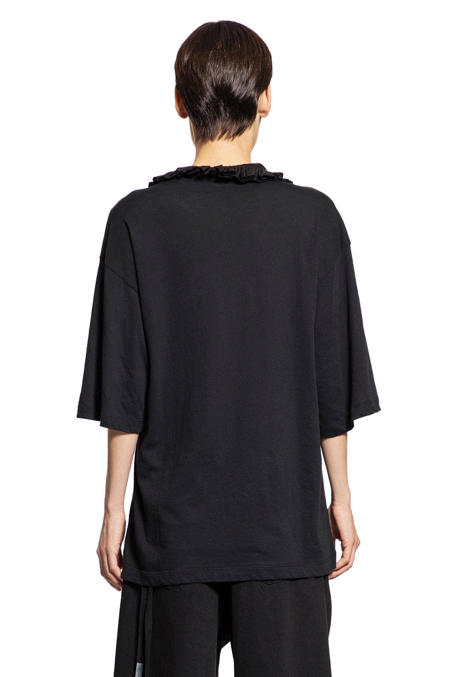 Agapi Printed T-Shirt with Detachable Collar - Antonioli.eu