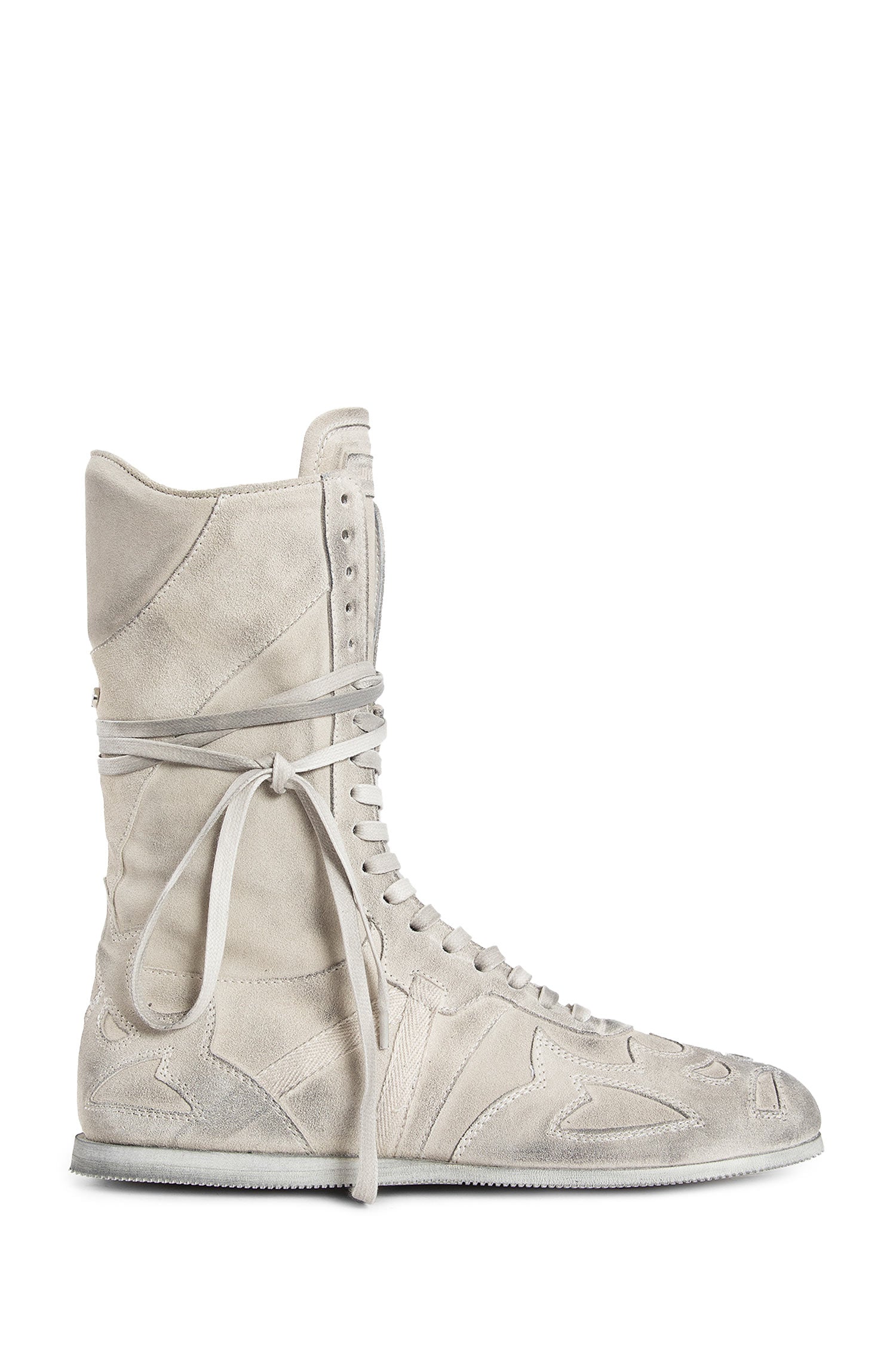 Palne High-Top Boxing Sneakers in Suede - Antonioli.eu