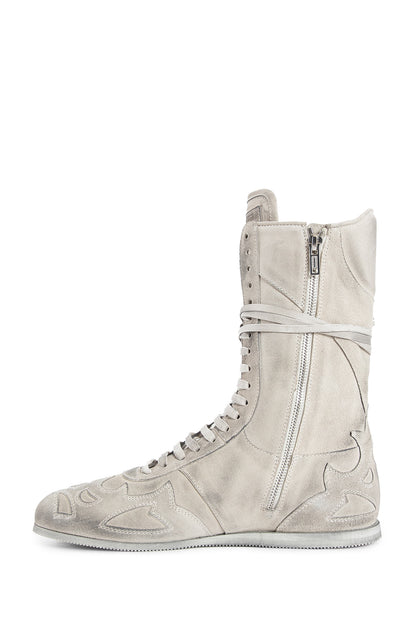 Palne High-Top Boxing Sneakers in Suede - Antonioli.eu