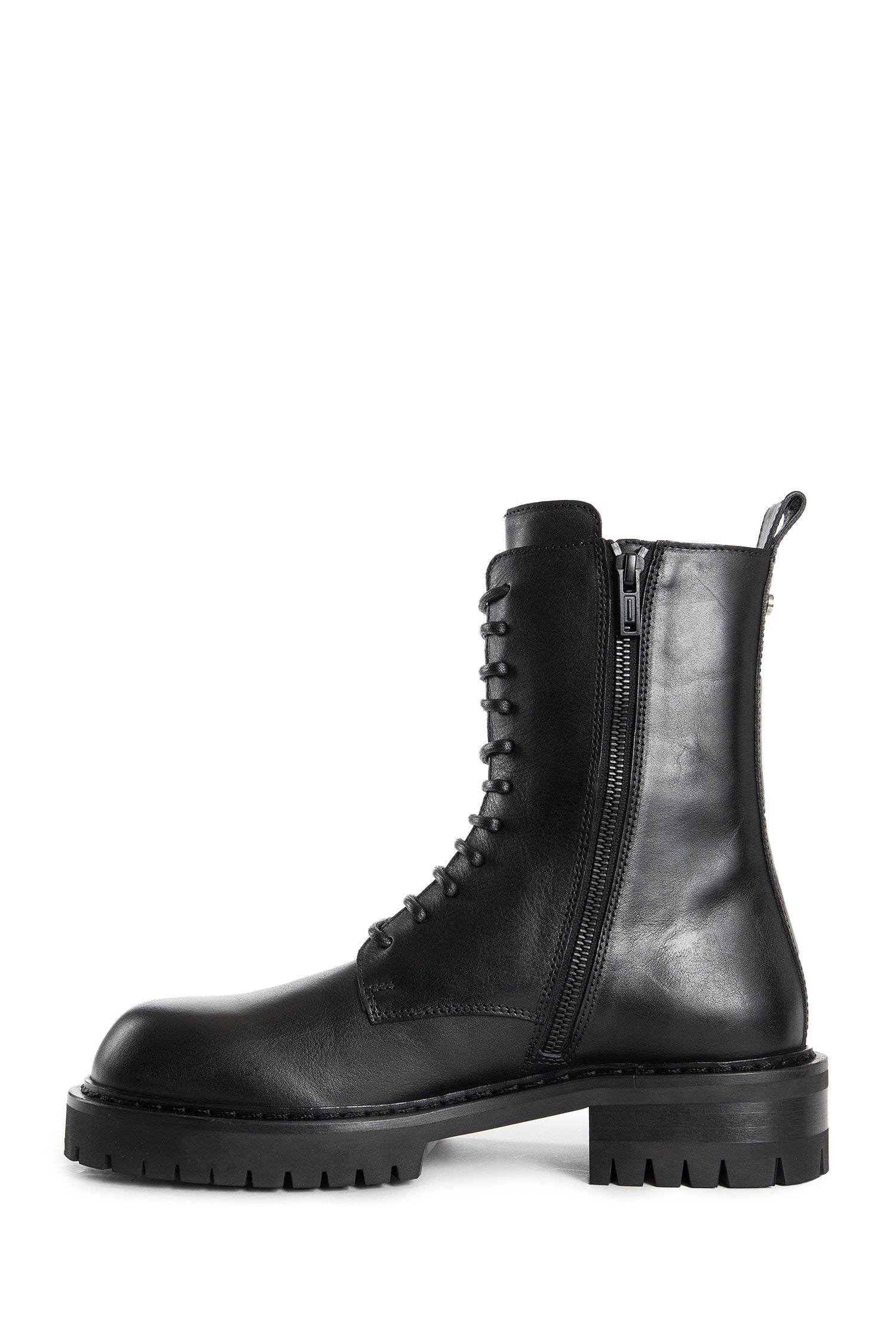 Skagi Ankle Boots in Grained Shiny Calfskin