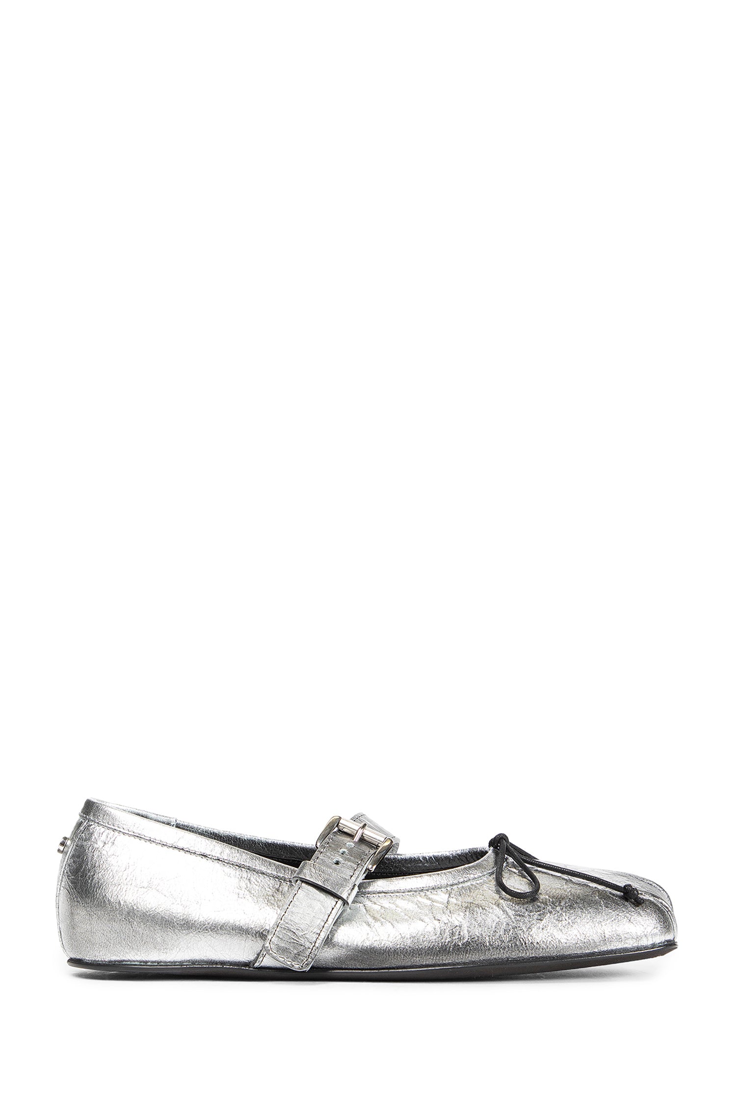 Zoey Ballerinas in Dusty Laminated Leather