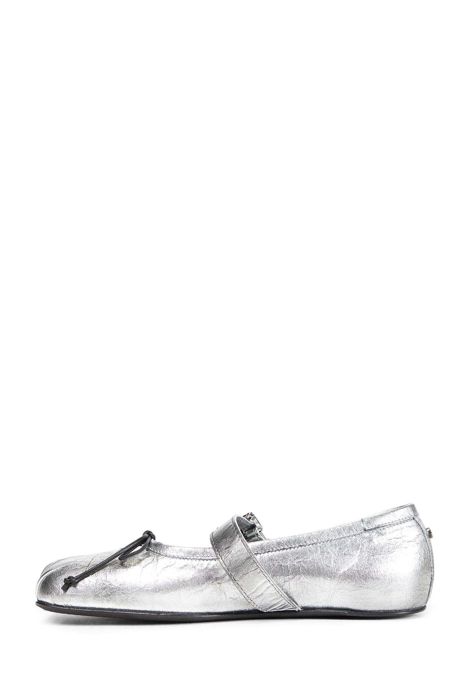 Zoey Ballerinas in Dusty Laminated Leather