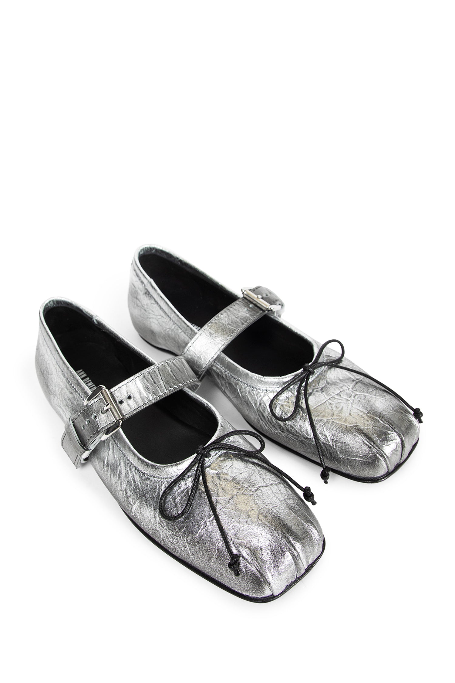 Zoey Ballerinas in Dusty Laminated Leather