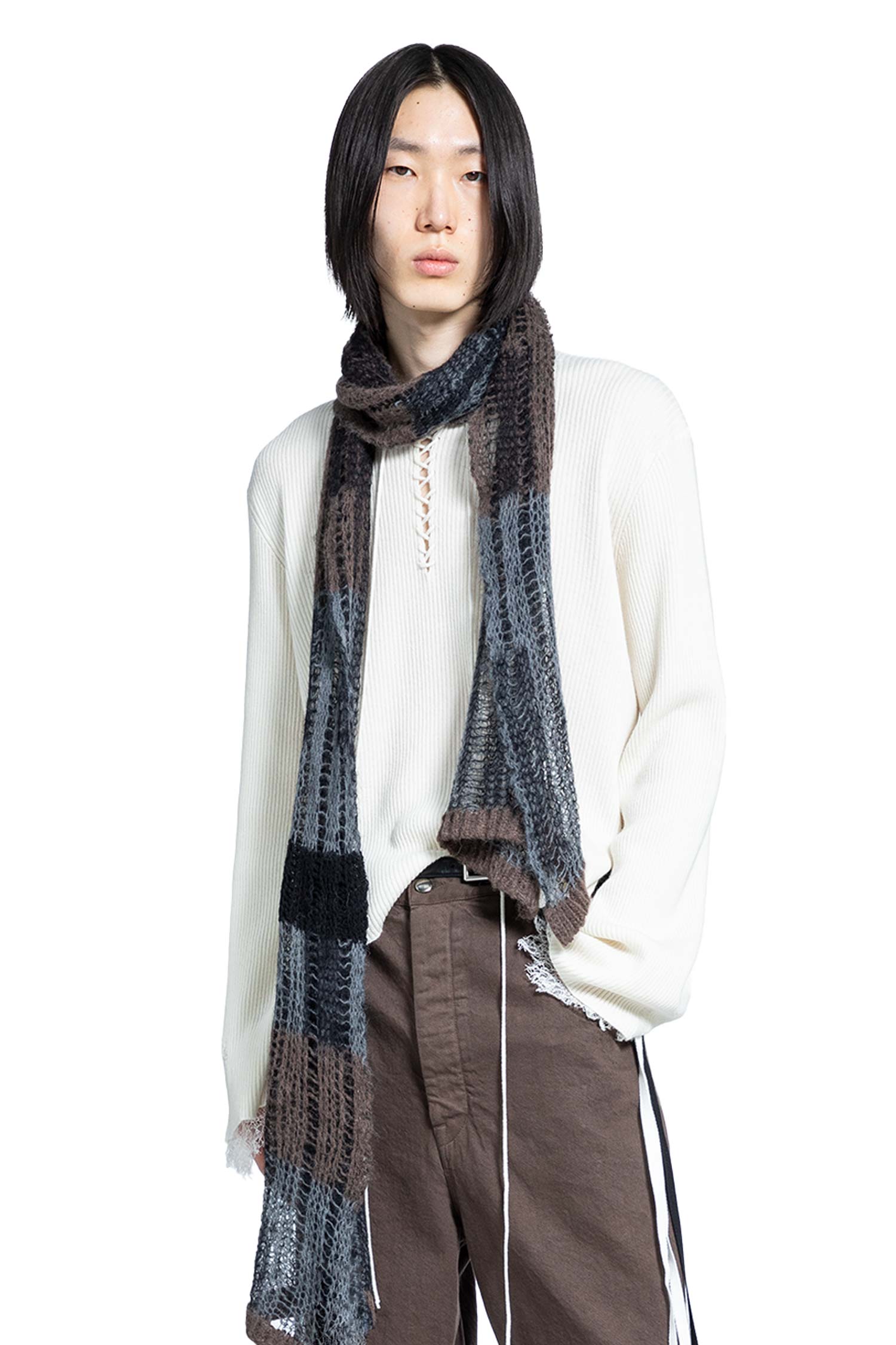 Deder Lace-up Serafino Sweater - Antonioli.eu