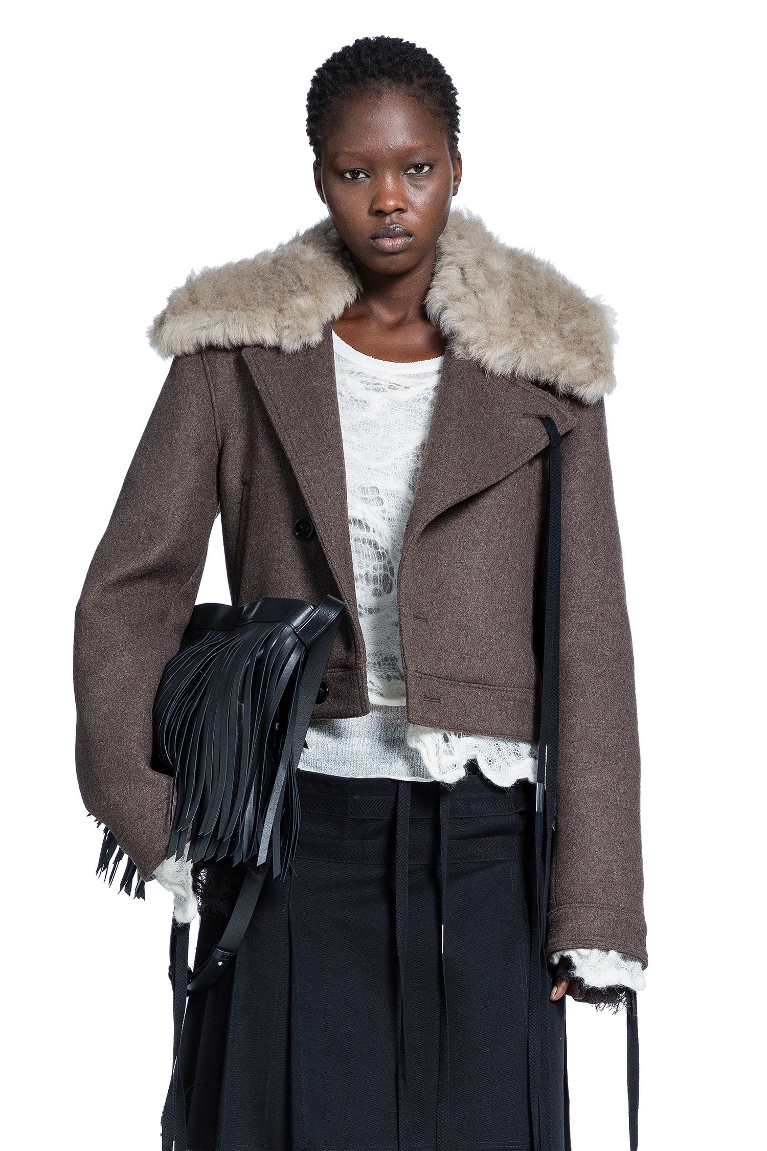 Wiebke Wool and Shearling Perfecto - Antonioli.eu