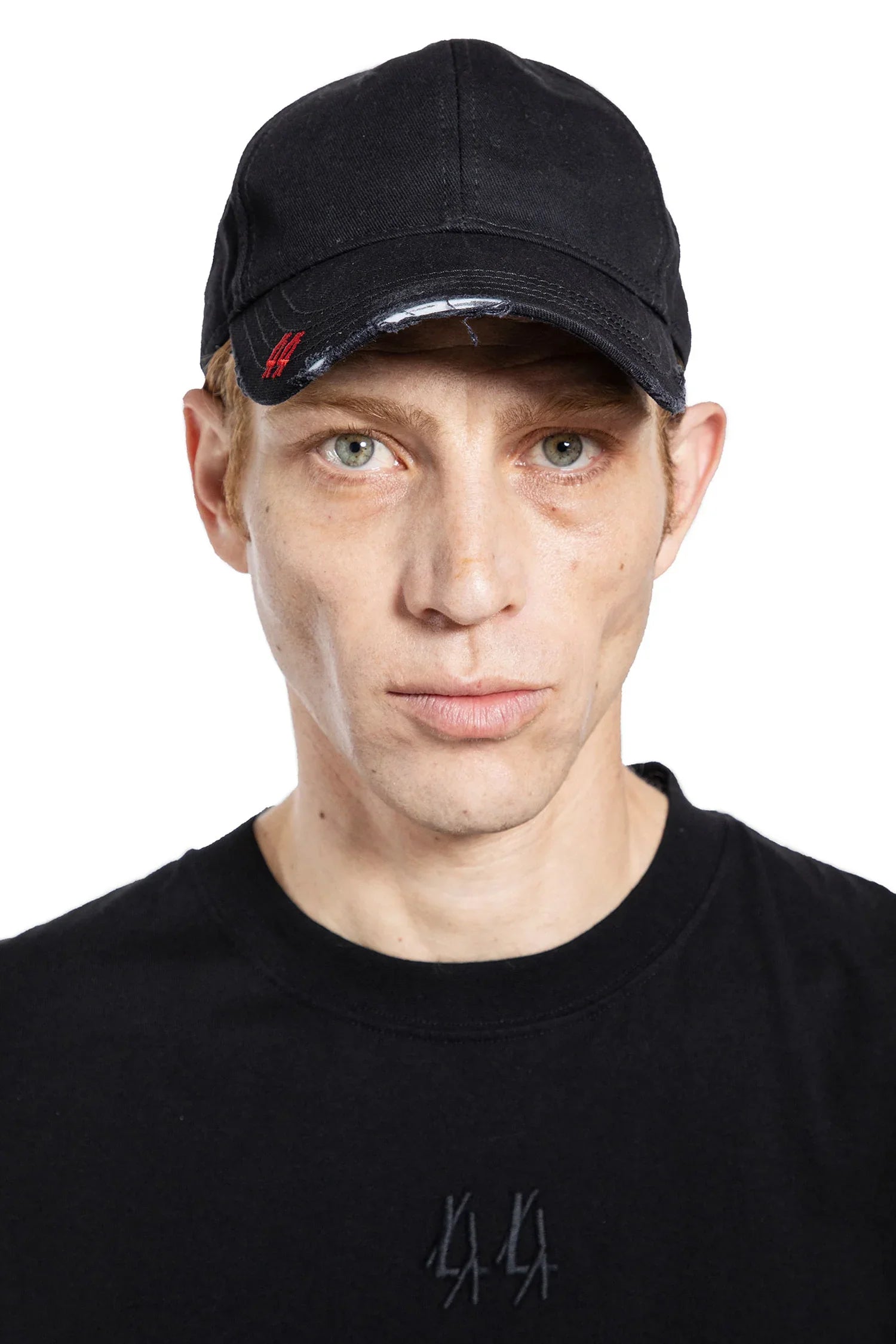 Distressed Cotton Gabardine 44 Cap - Antonioli.eu