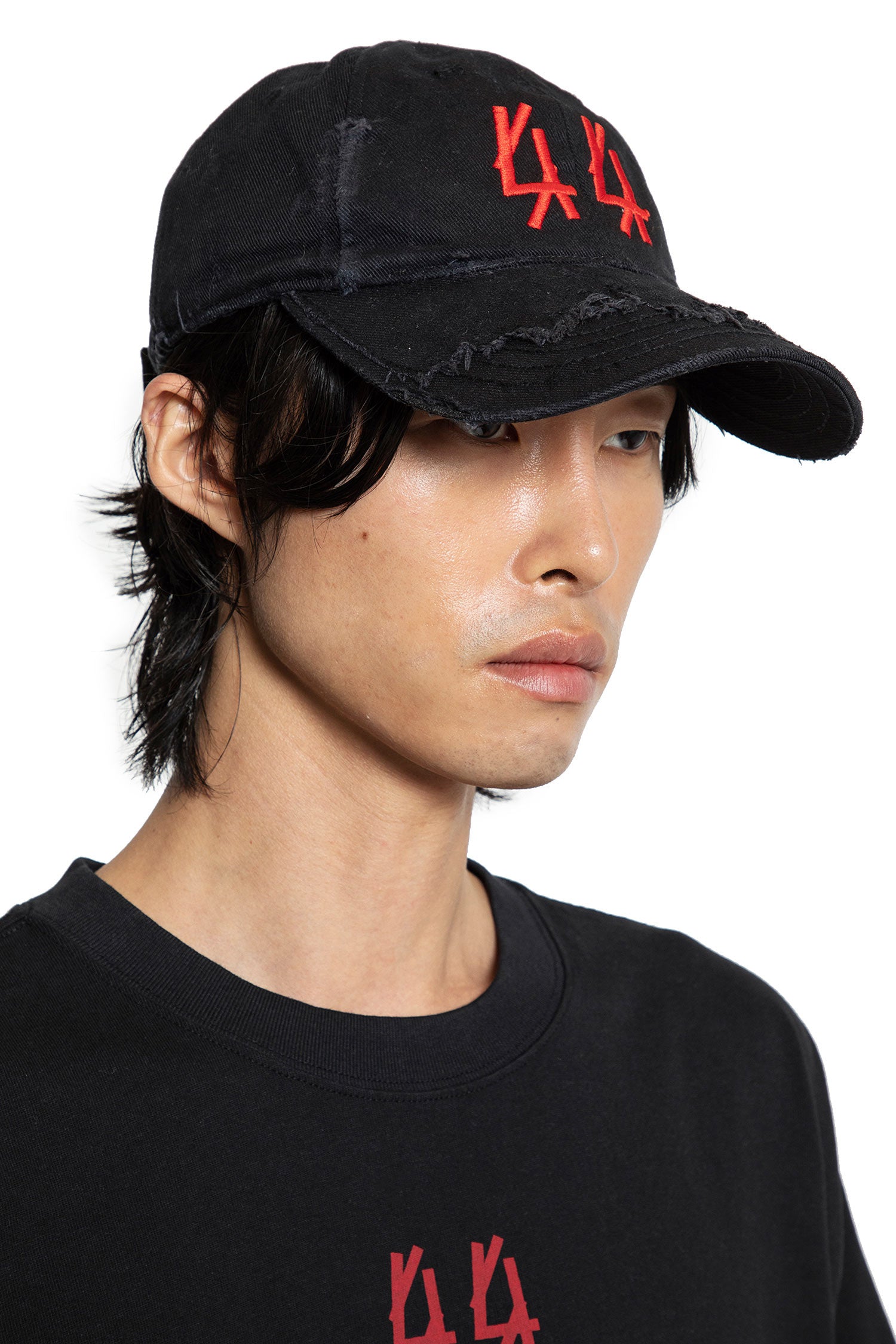 44 Distressed Cotton Gabardine Cap