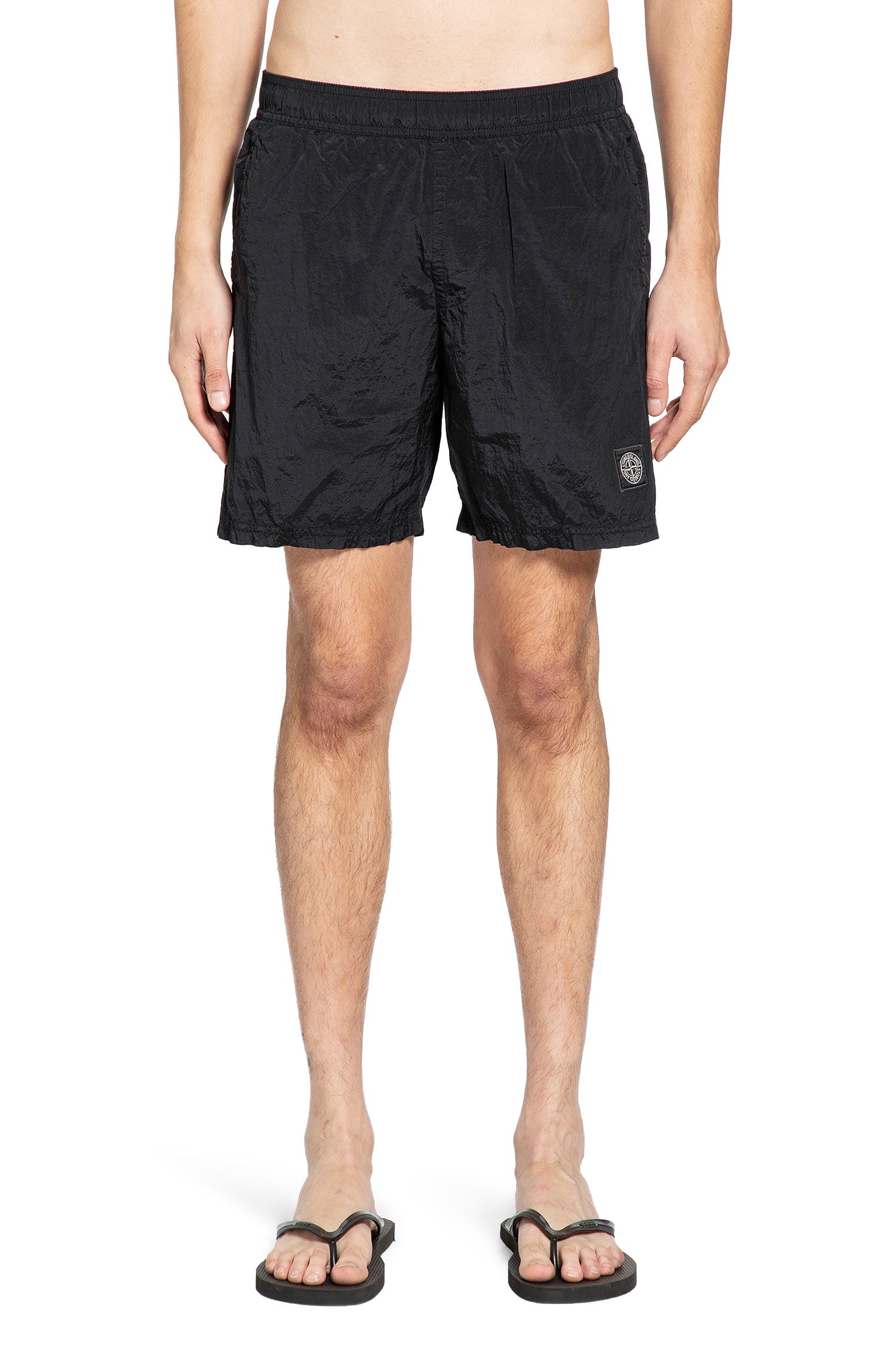 STONE ISLAND MAN BLACK SWIMWEAR