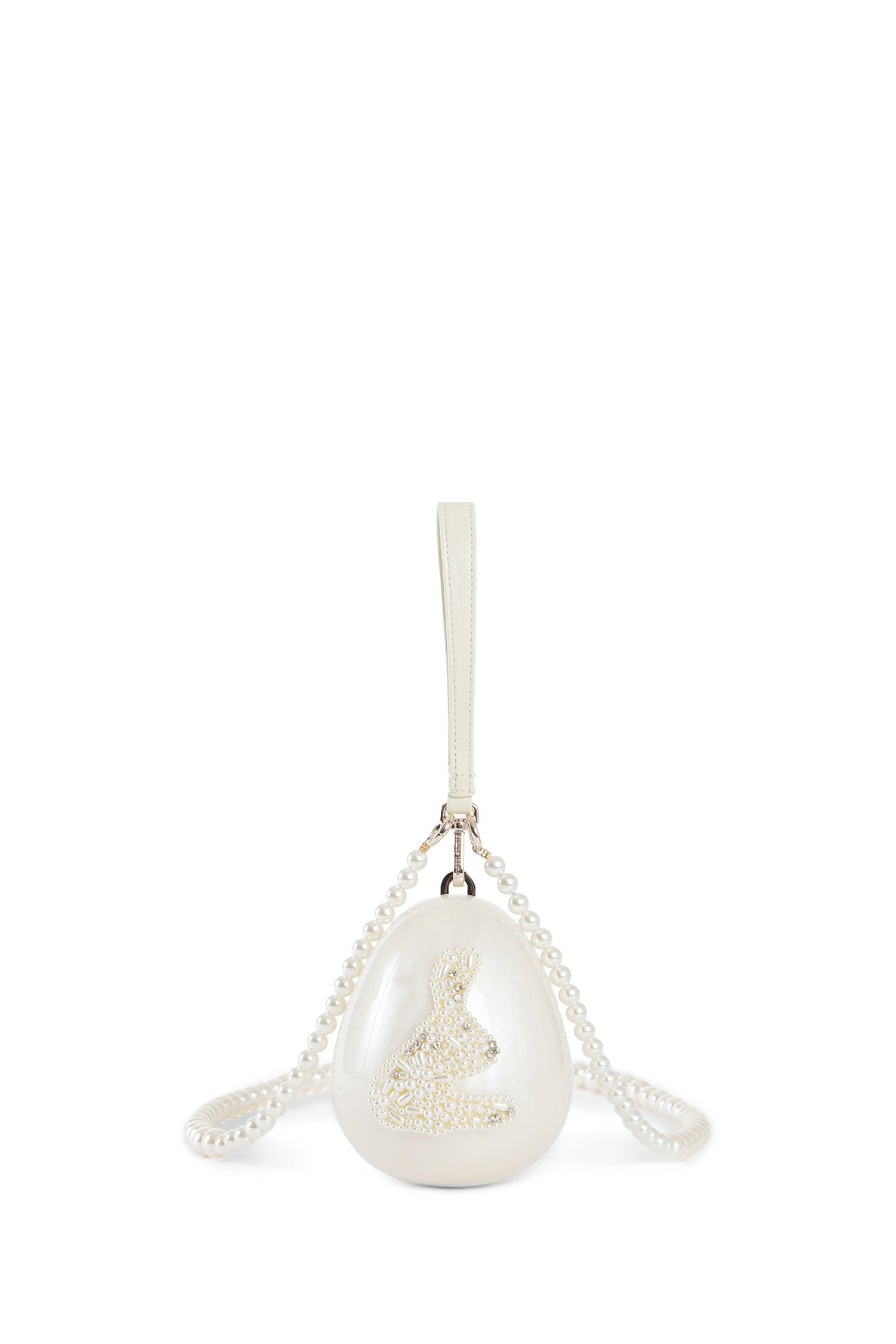 Micro Egg Bag with Hare Embroidery