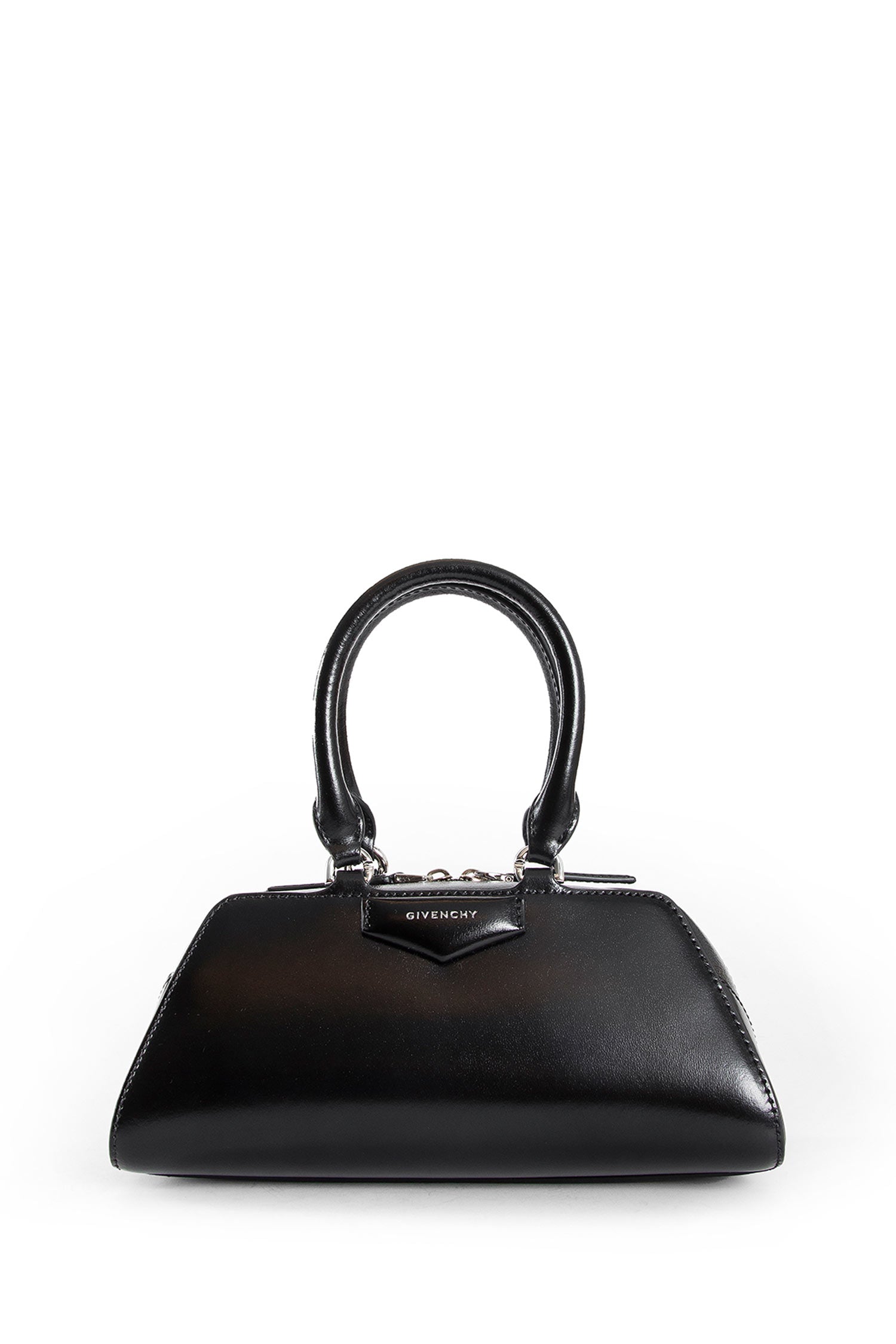 Mini Antigona East-West bag in leather
