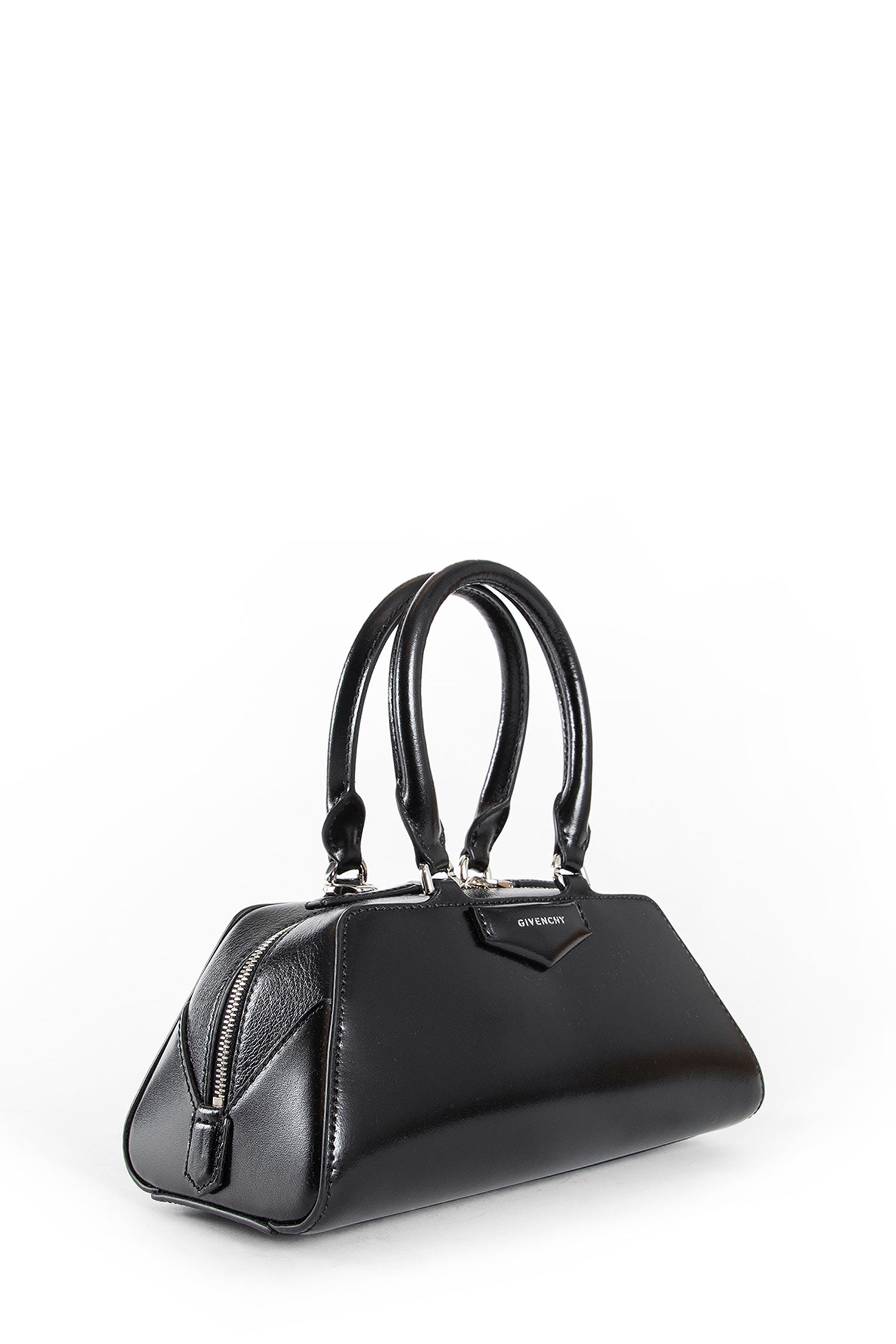 Mini Antigona East-West bag in leather