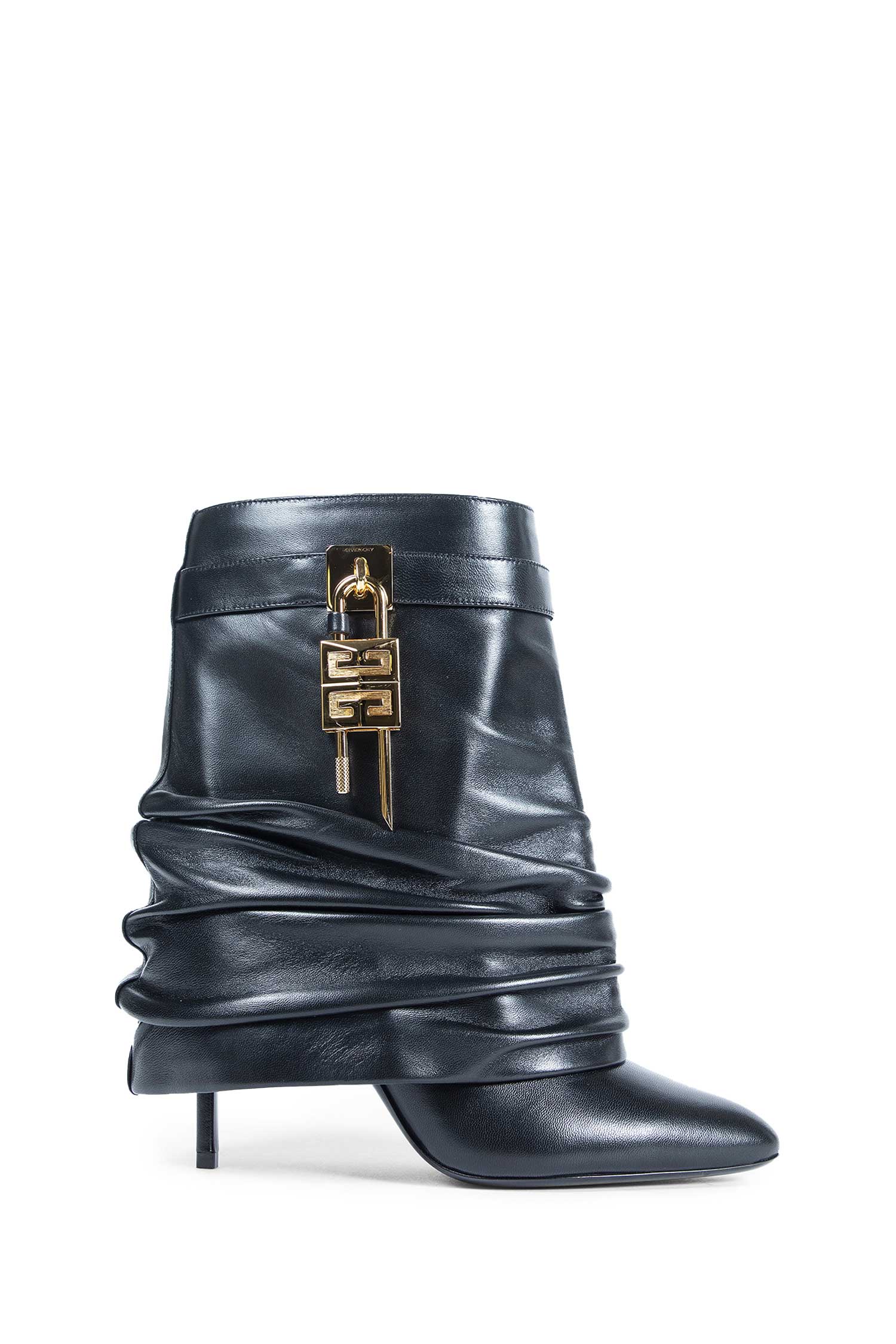 Shark Lock Stiletto Ankle Boots - Antonioli.eu