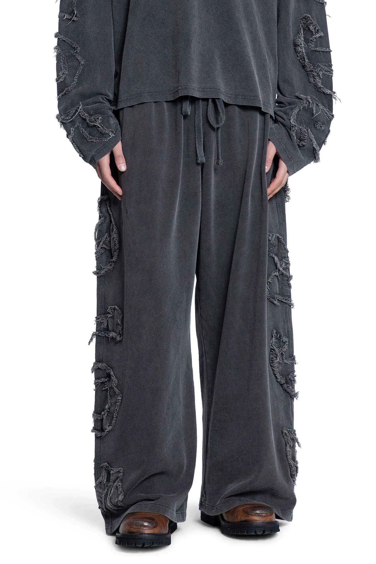 Garment Dyed Goth Logo Sweatpants - Antonioli.eu
