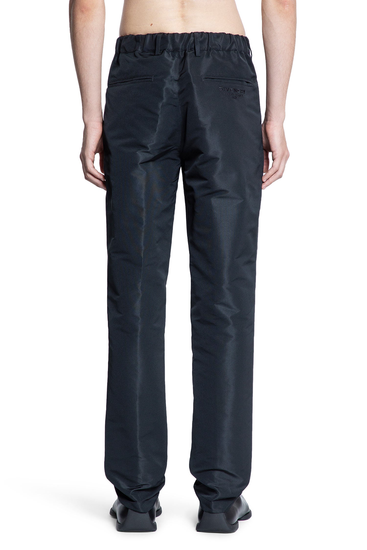 Stitched Pleat Nylon Trousers - Antonioli.eu