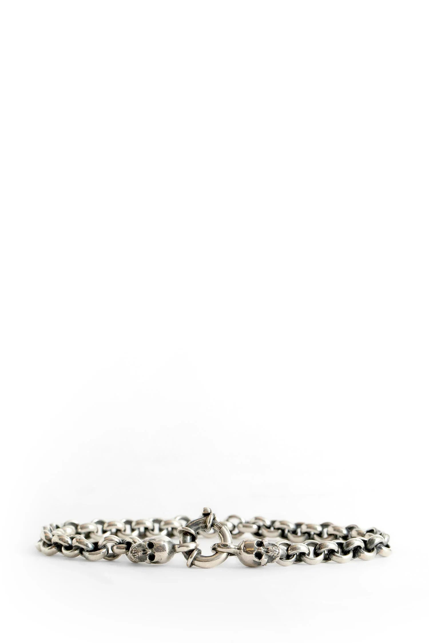 Jail Chain And Skulls Bracelet - Antonioli.eu