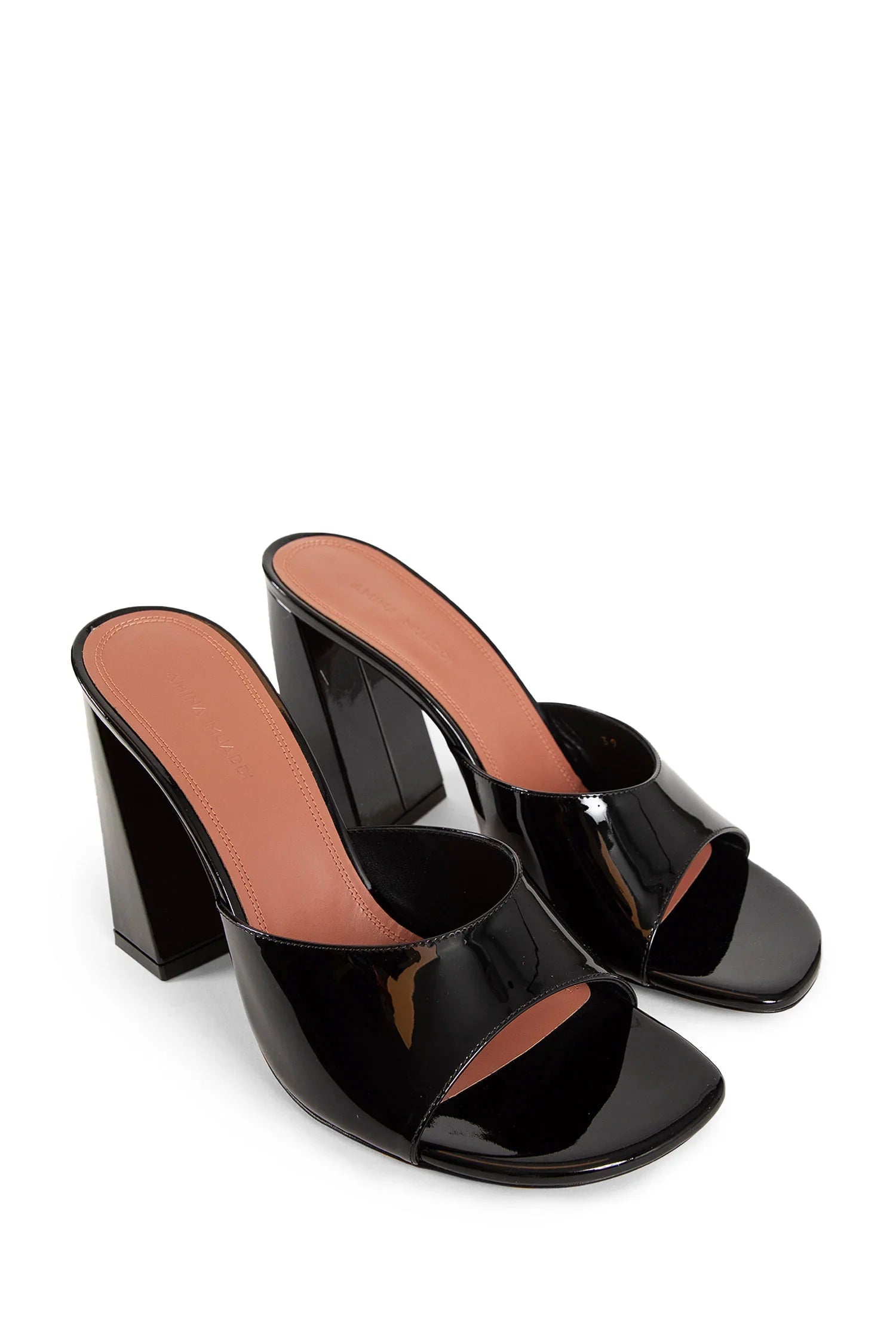 Brigitte Patent Leather 95 Mules - Antonioli.eu