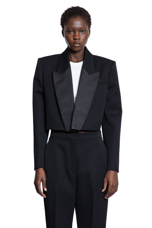 Cropped Tuxedo Blazer in Wool - Antonioli.eu