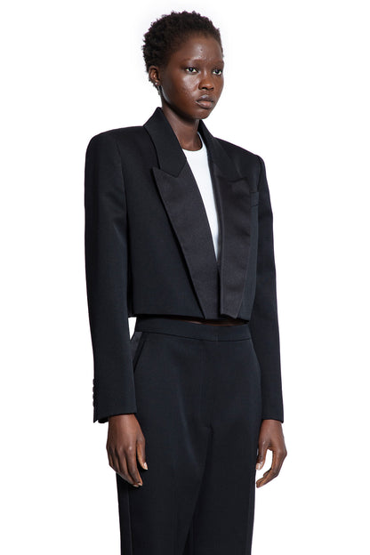 Cropped Tuxedo Blazer in Wool - Antonioli.eu