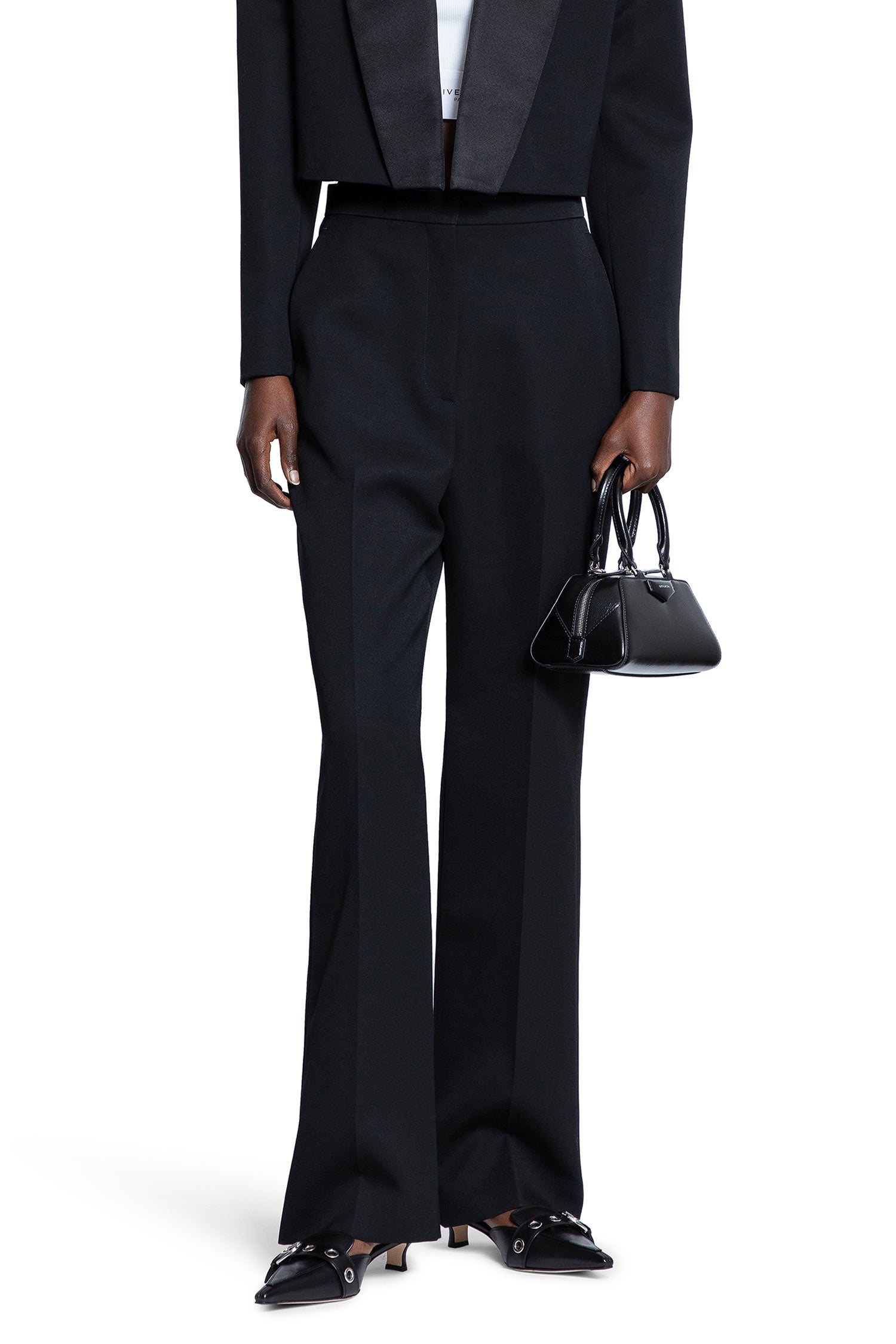 Tailored Cigarette Pants in Wool - Antonioli.eu