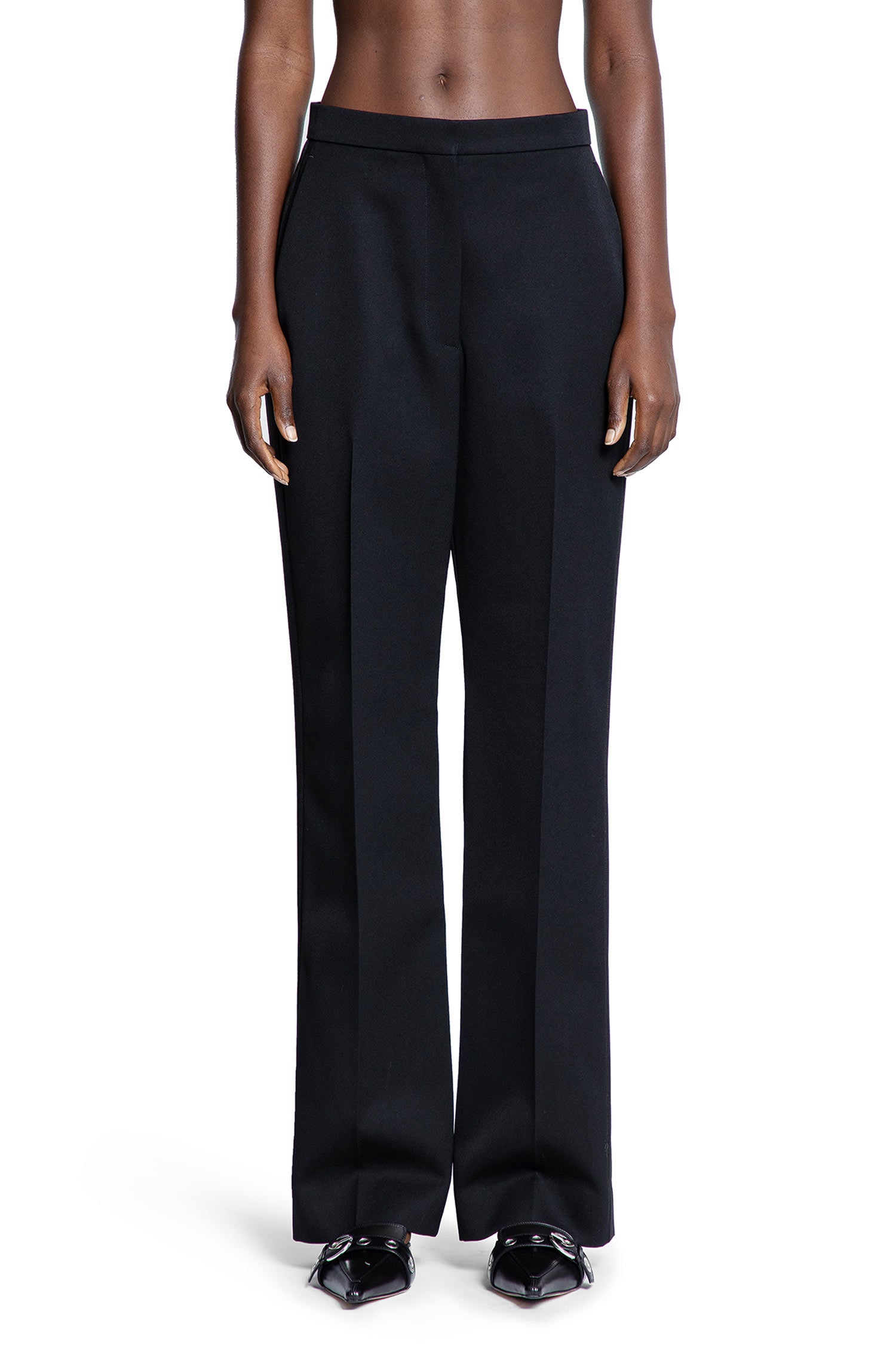 Tailored Cigarette Pants in Wool - Antonioli.eu