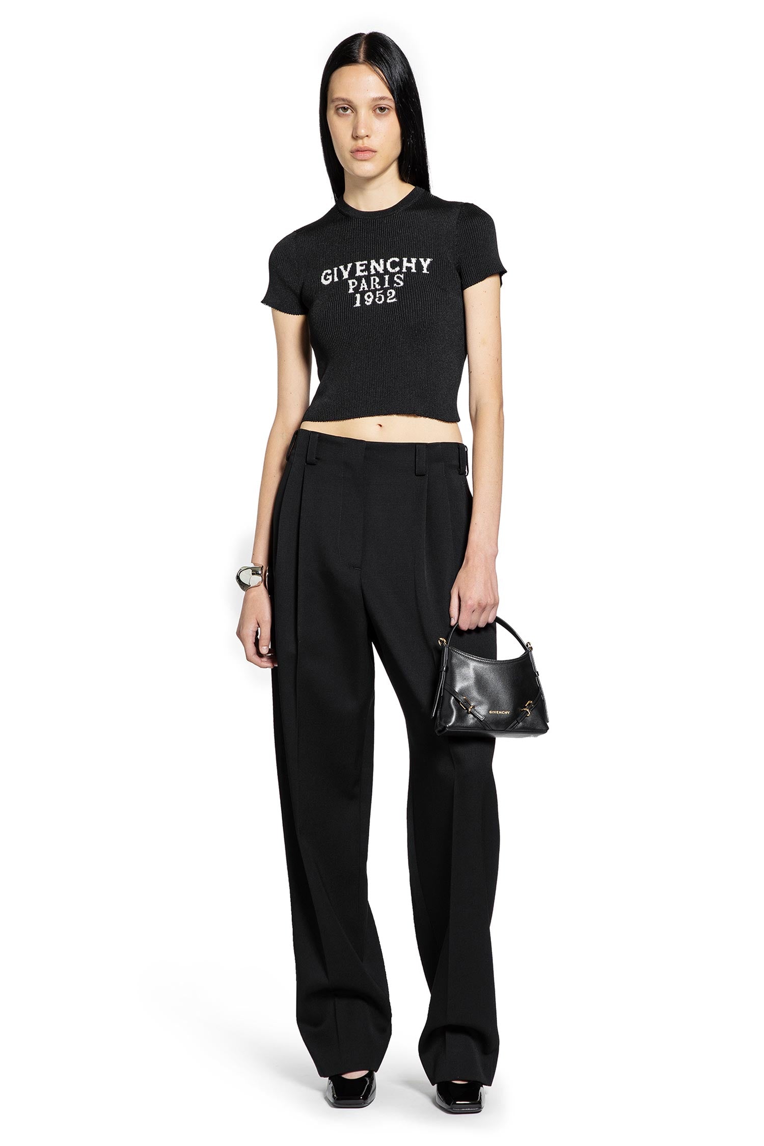 1952 Paris Short Sleeve Crop Top