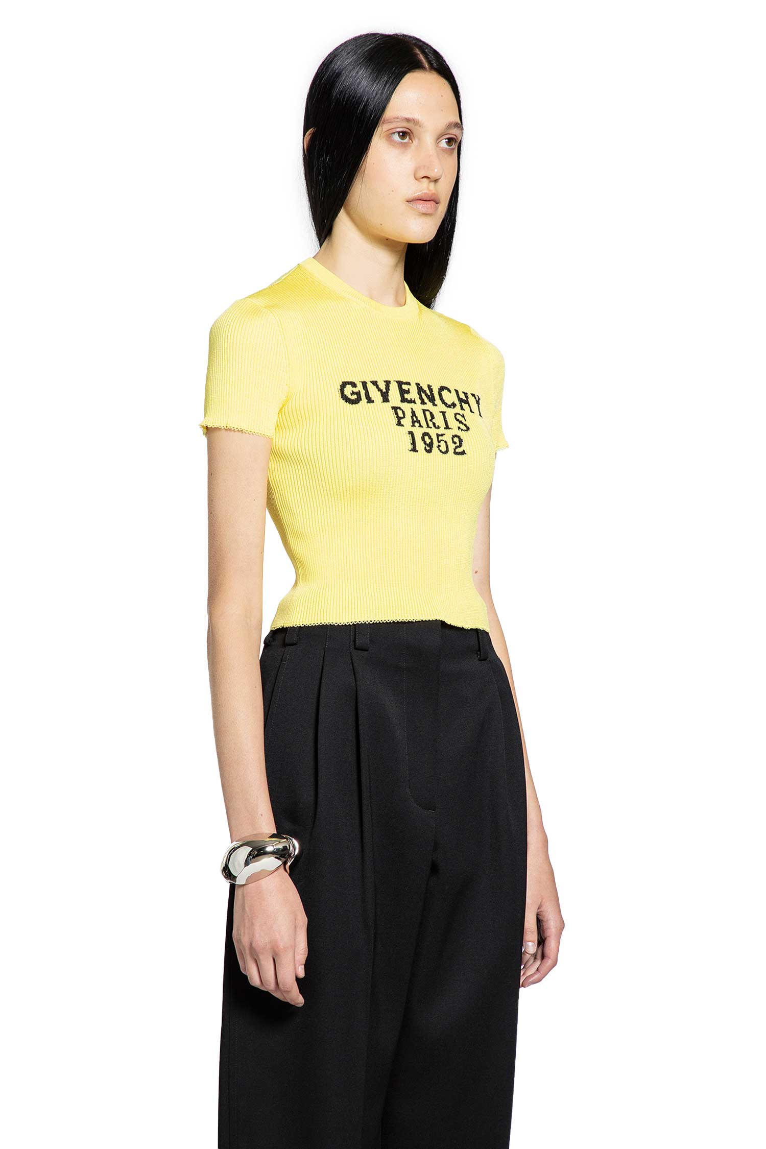 1952 Paris Short Sleeve Crop Top