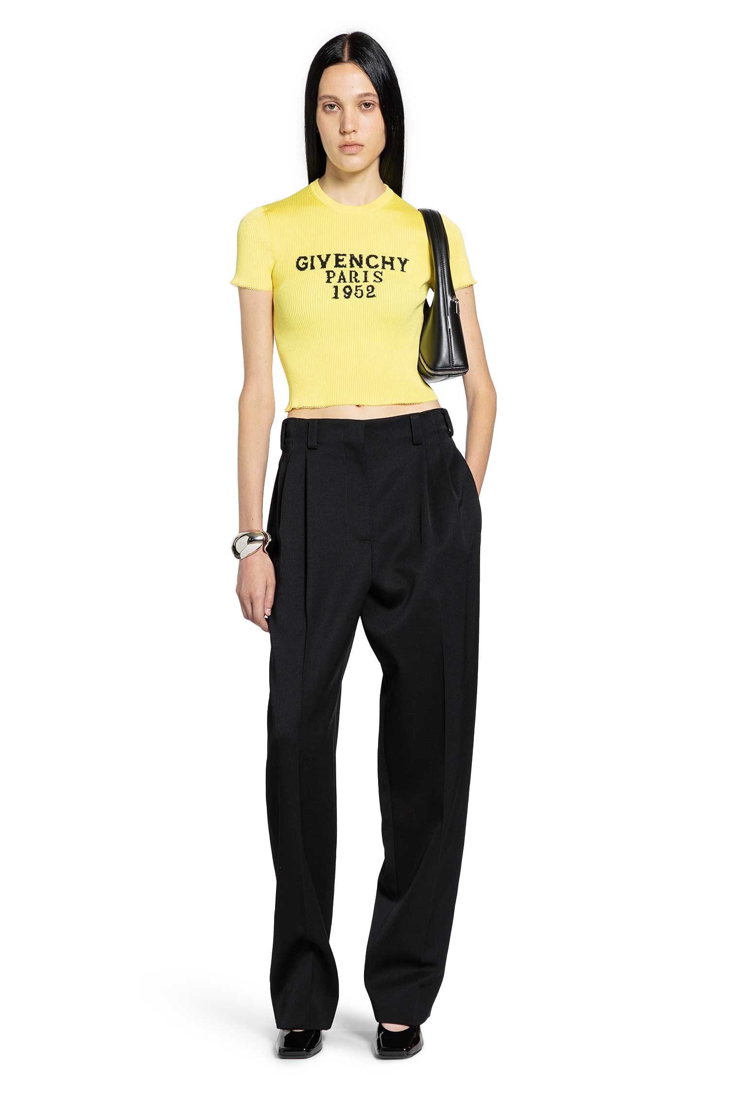 1952 Paris Short Sleeve Crop Top