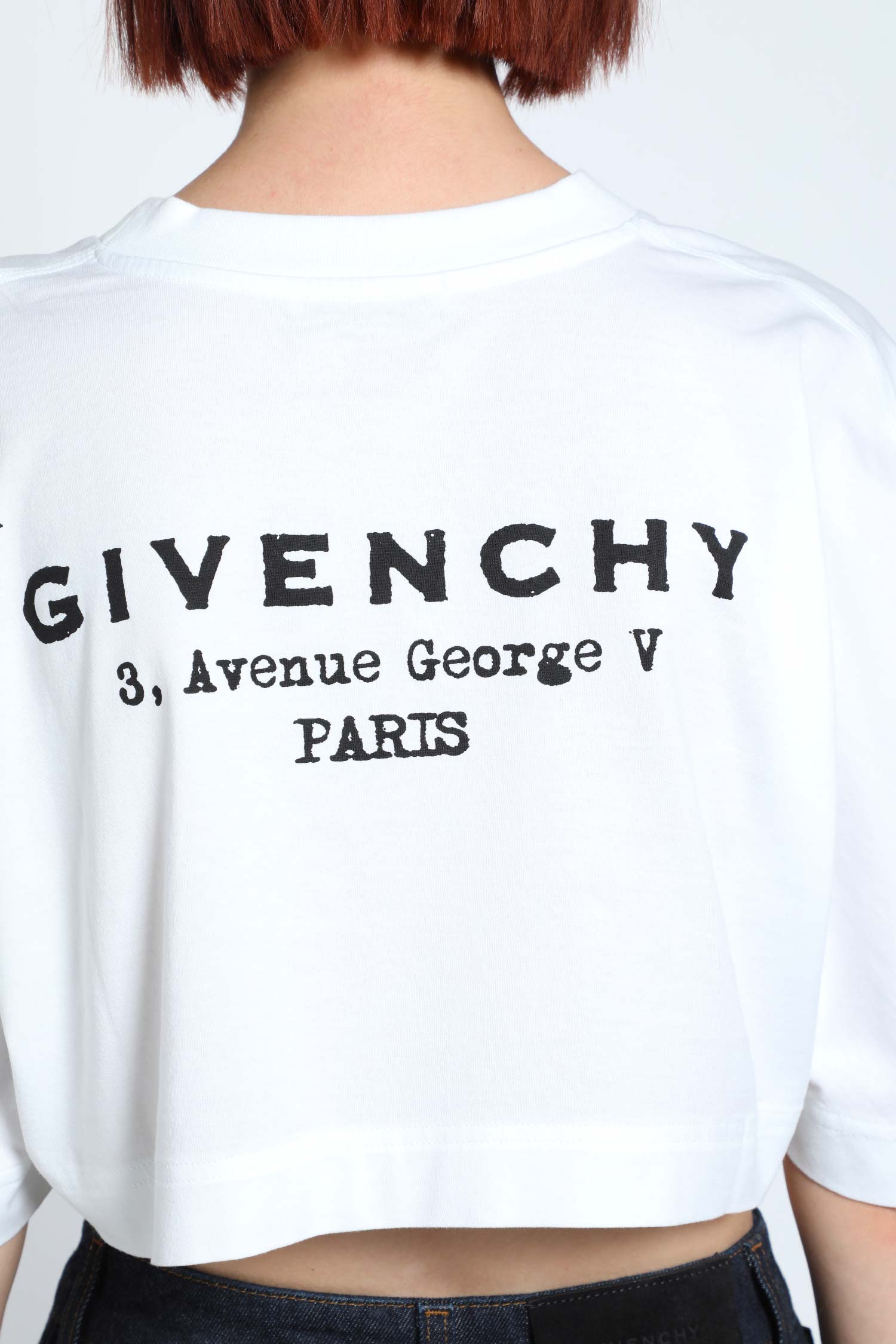Givenchy Stamp Cropped T-Shirt - Antonioli.eu