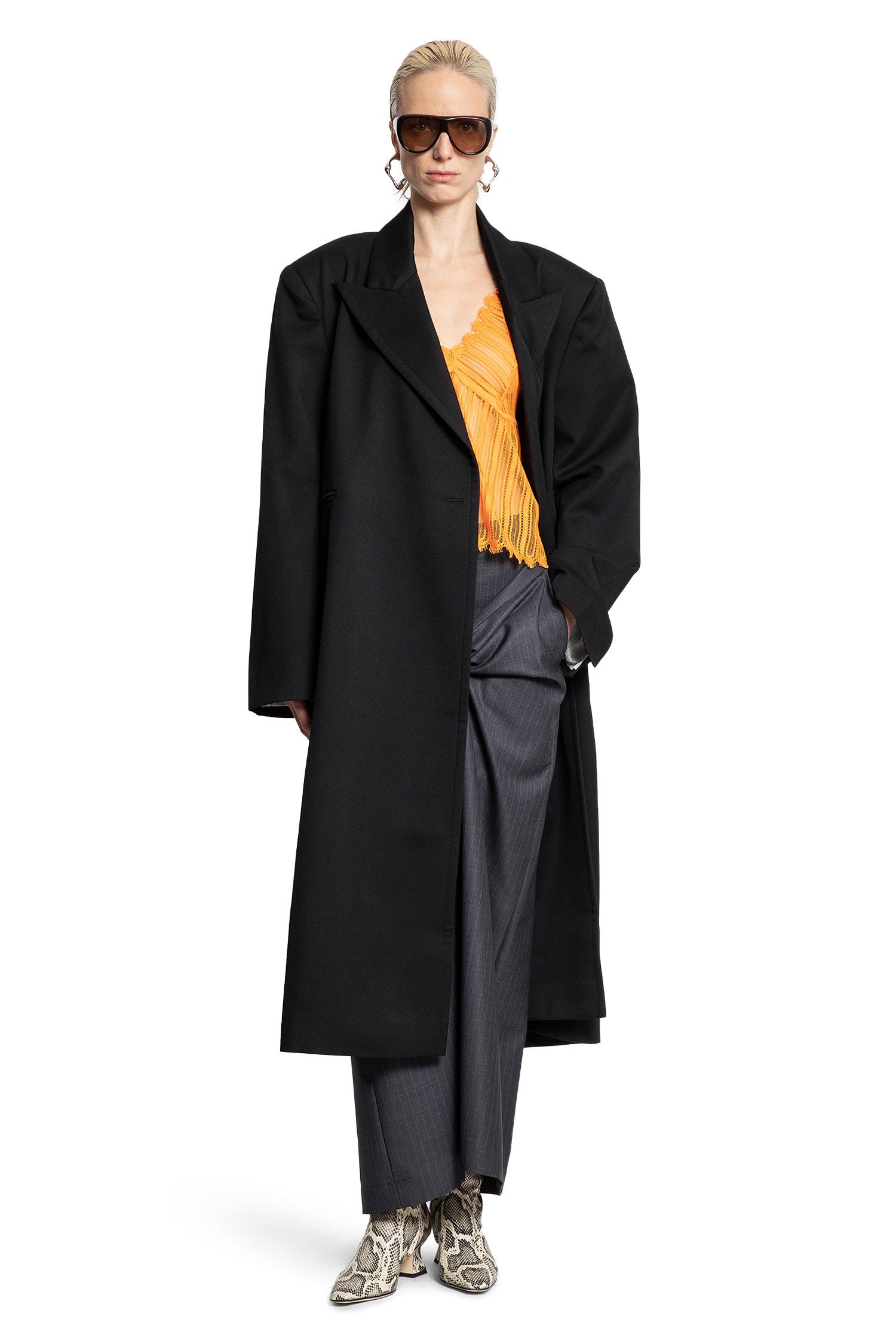 Deep Pleated Wool Coat - Antonioli.eu