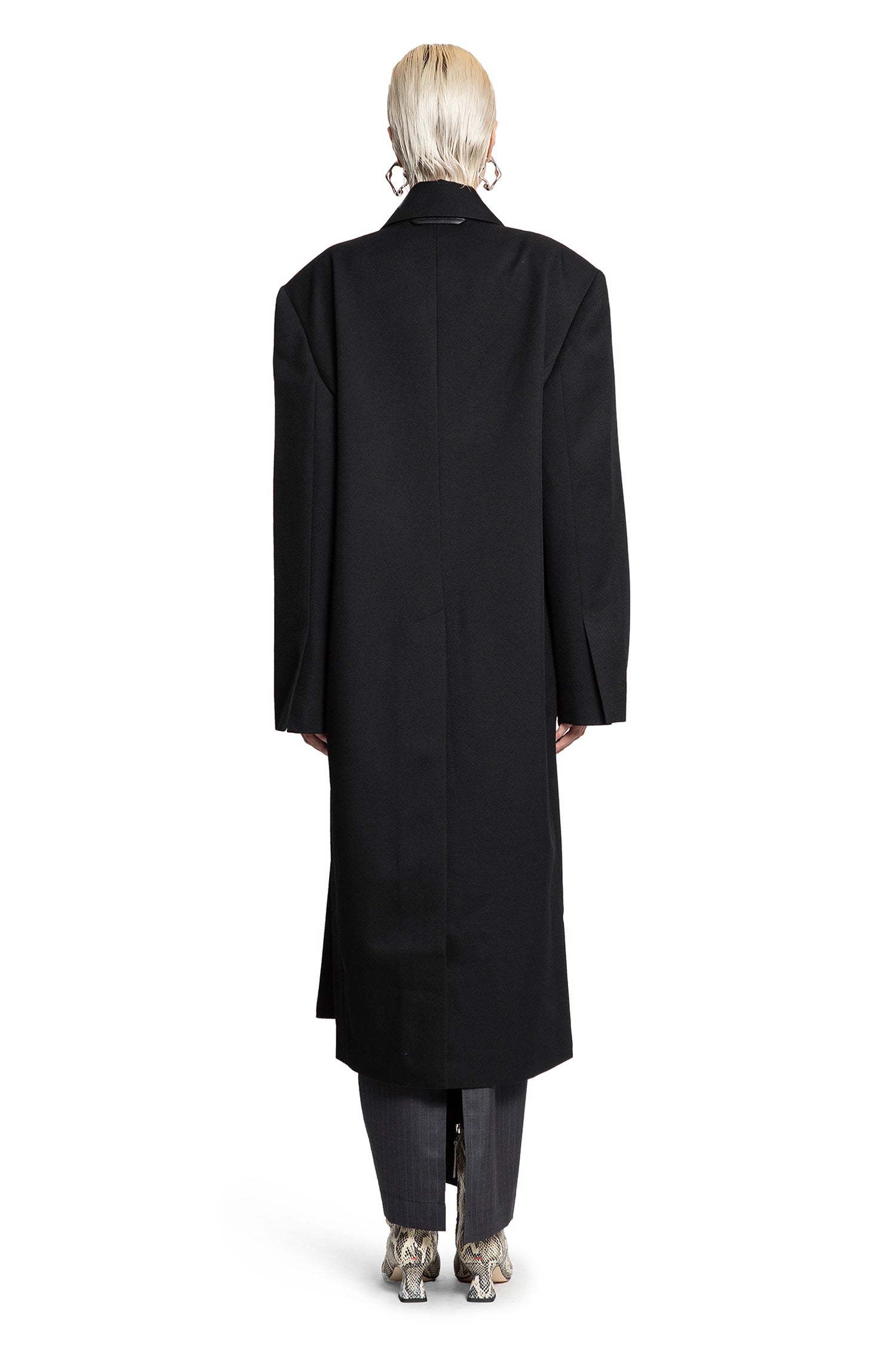 Deep Pleated Wool Coat - Antonioli.eu