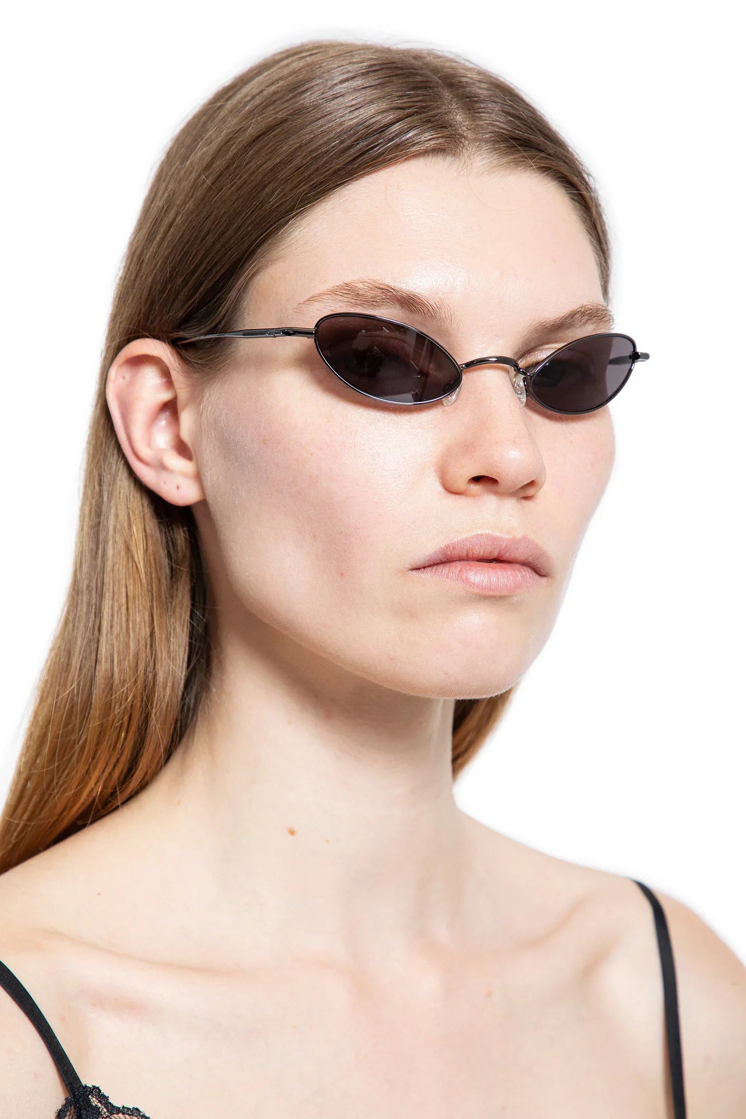 Oval Steel and Silver Sunglasses - Antonioli.eu