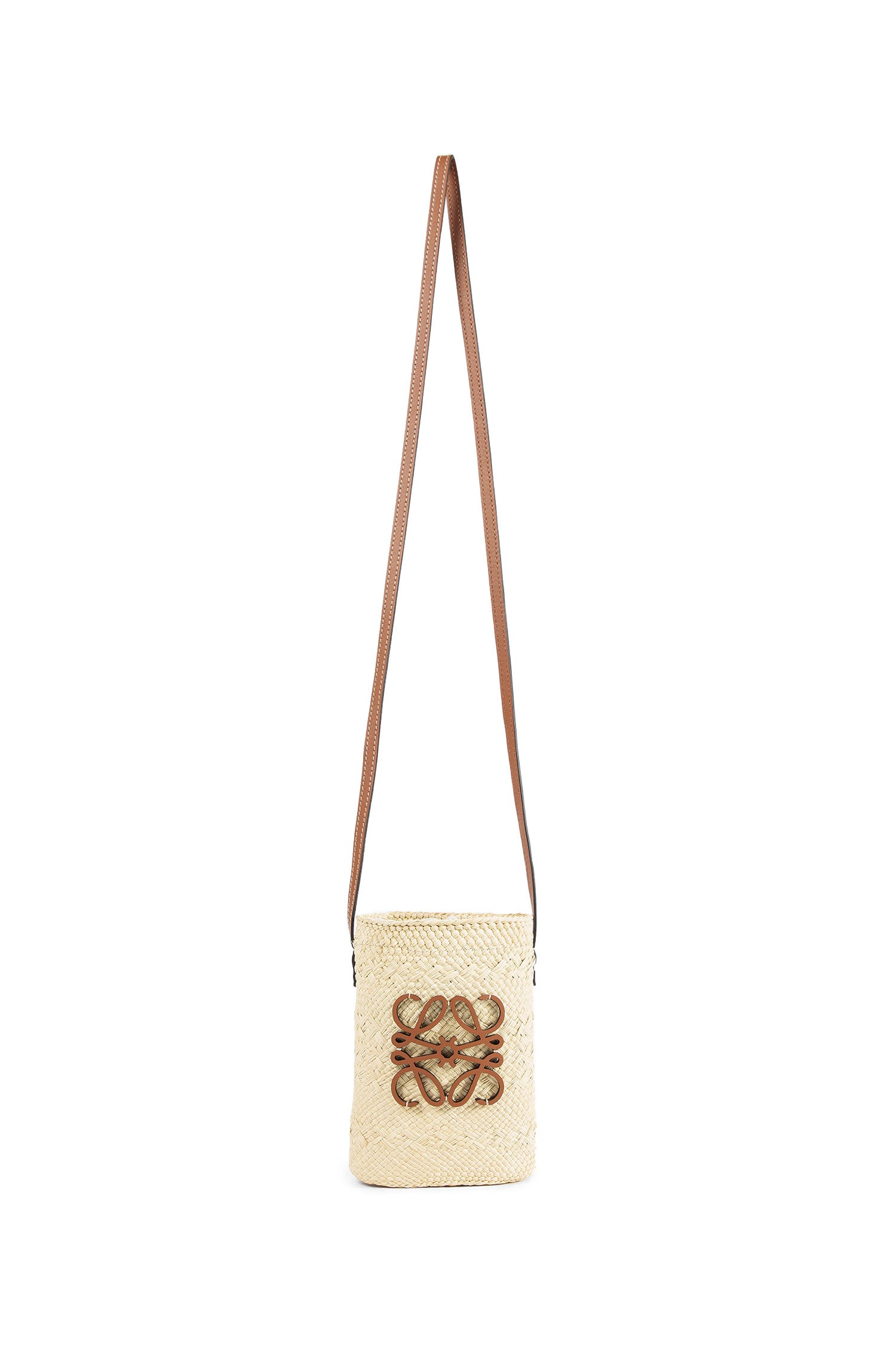 Square Pocket in Iraca Palm and Calfskin