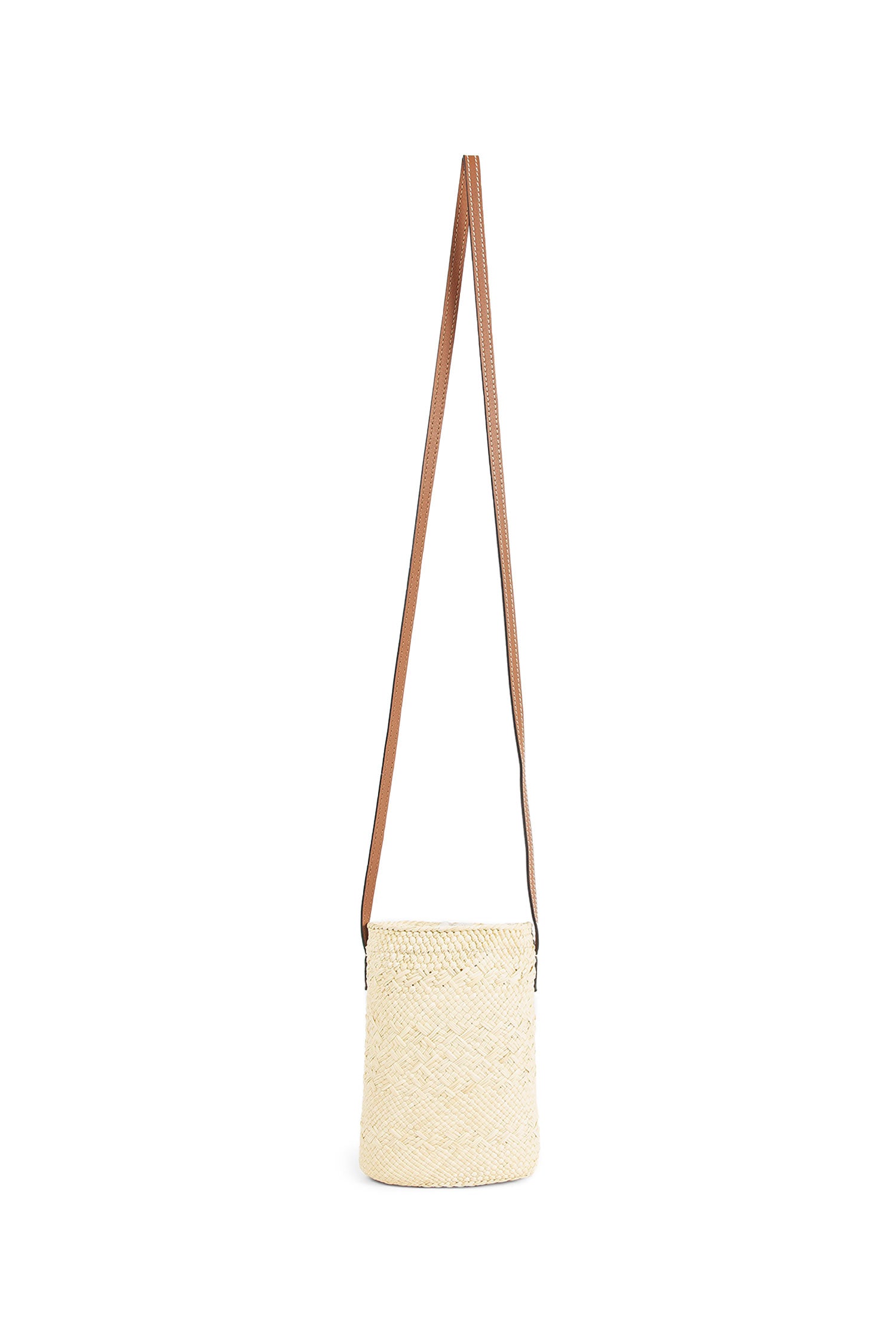 Square Pocket in Iraca Palm and Calfskin